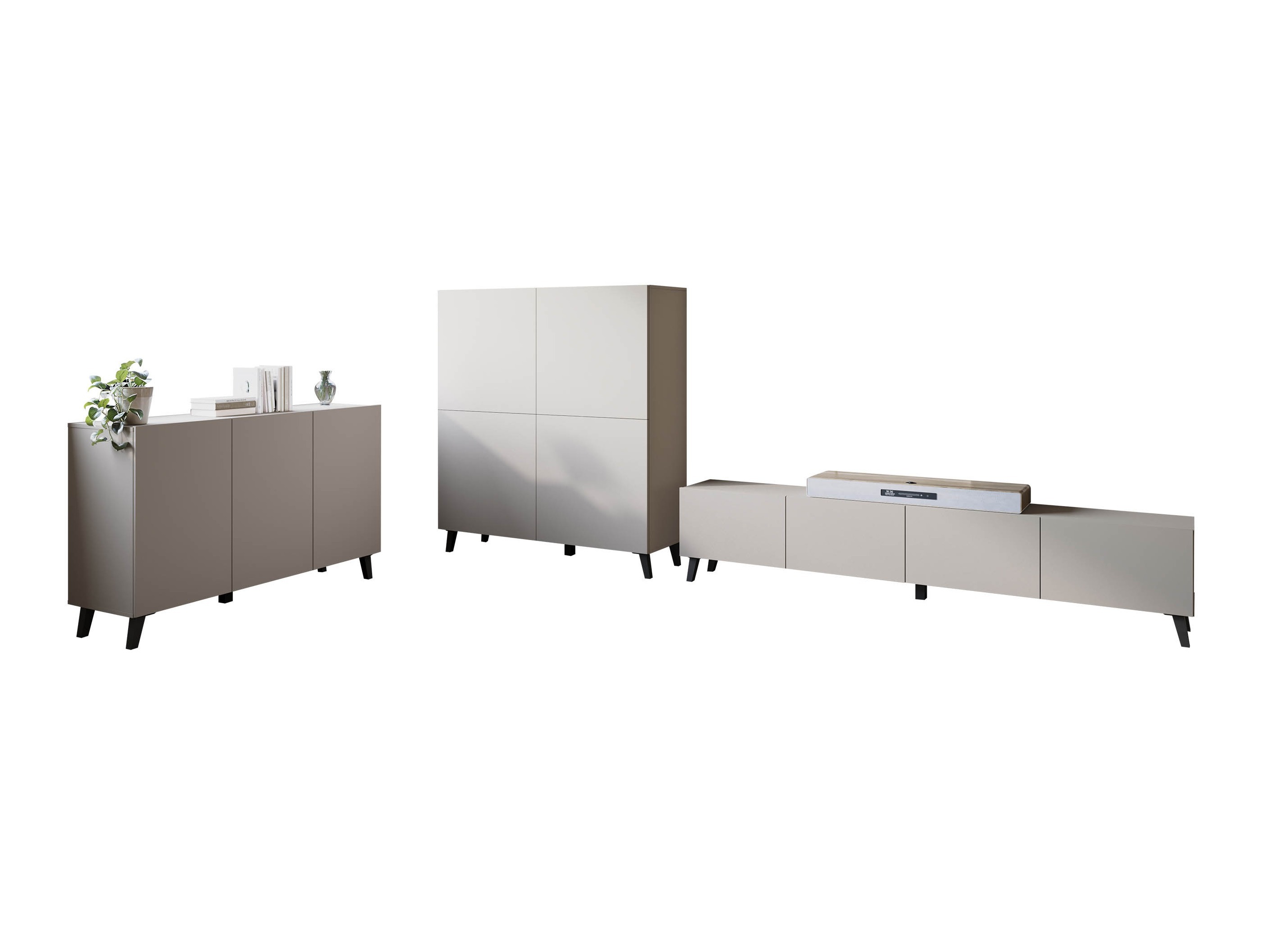 Parete attrezzata Levtive 105 (Cachemire)