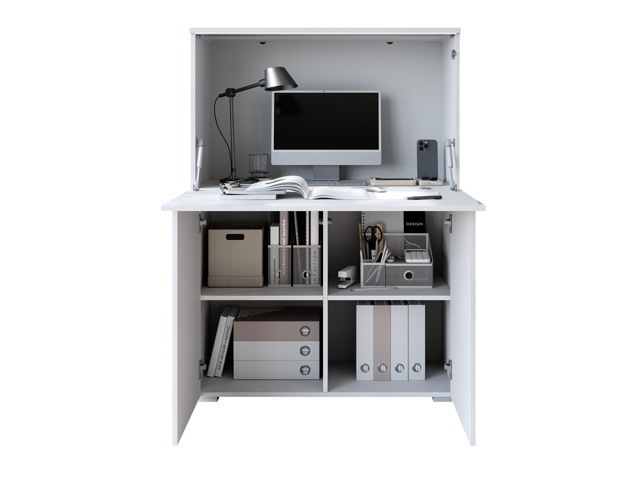 Madia Mirfivo 107 (Bianco + Bianco lucido)