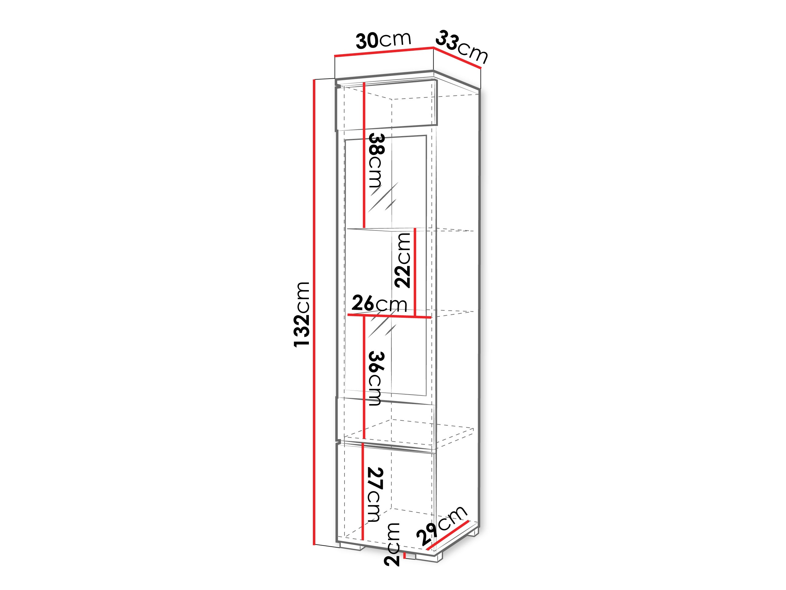 Scaffale Mirfivo 109 (Bianco + Bianco lucido)