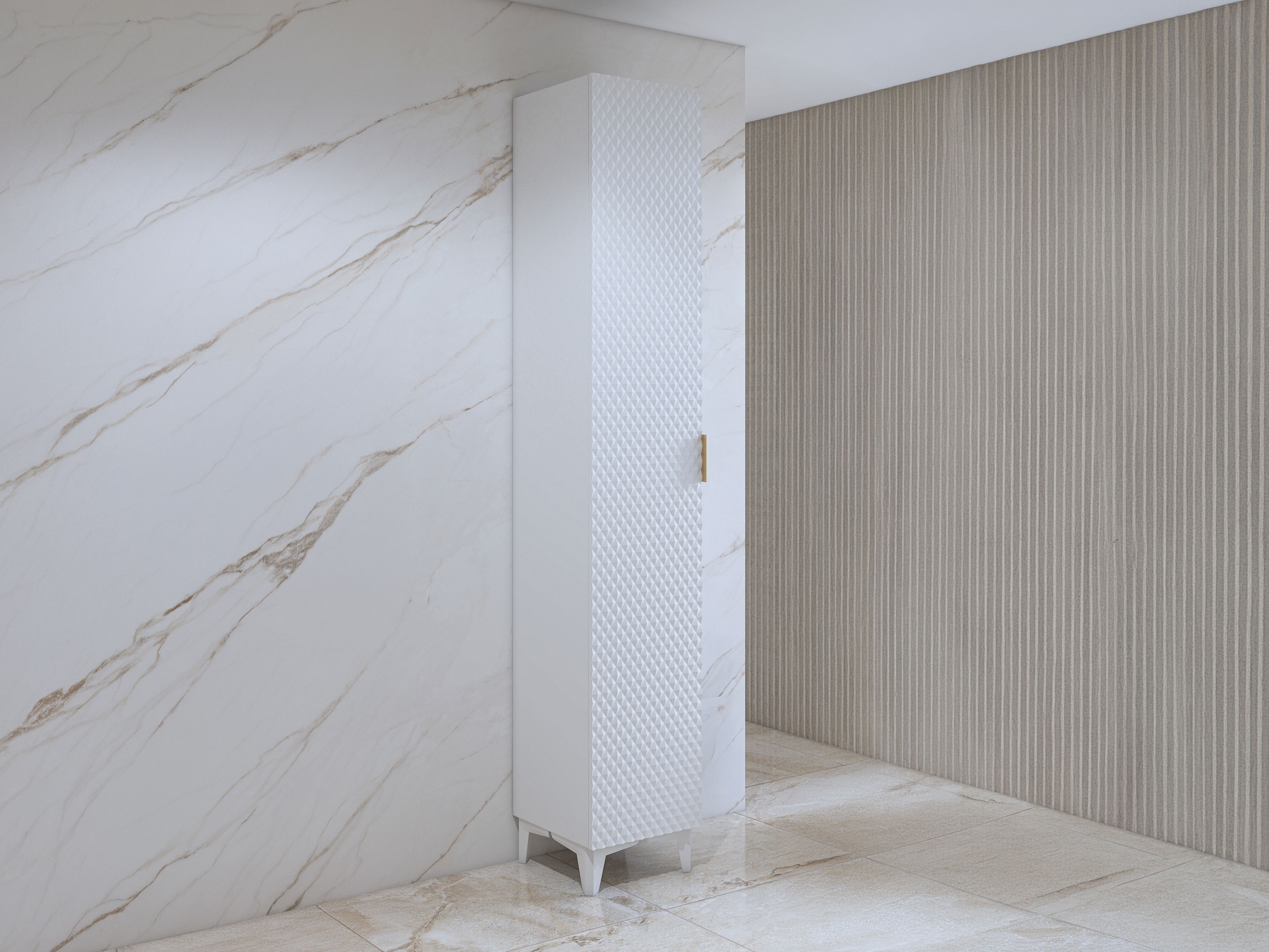 Mobiletto del bagno Liretu 100 (Bianco)