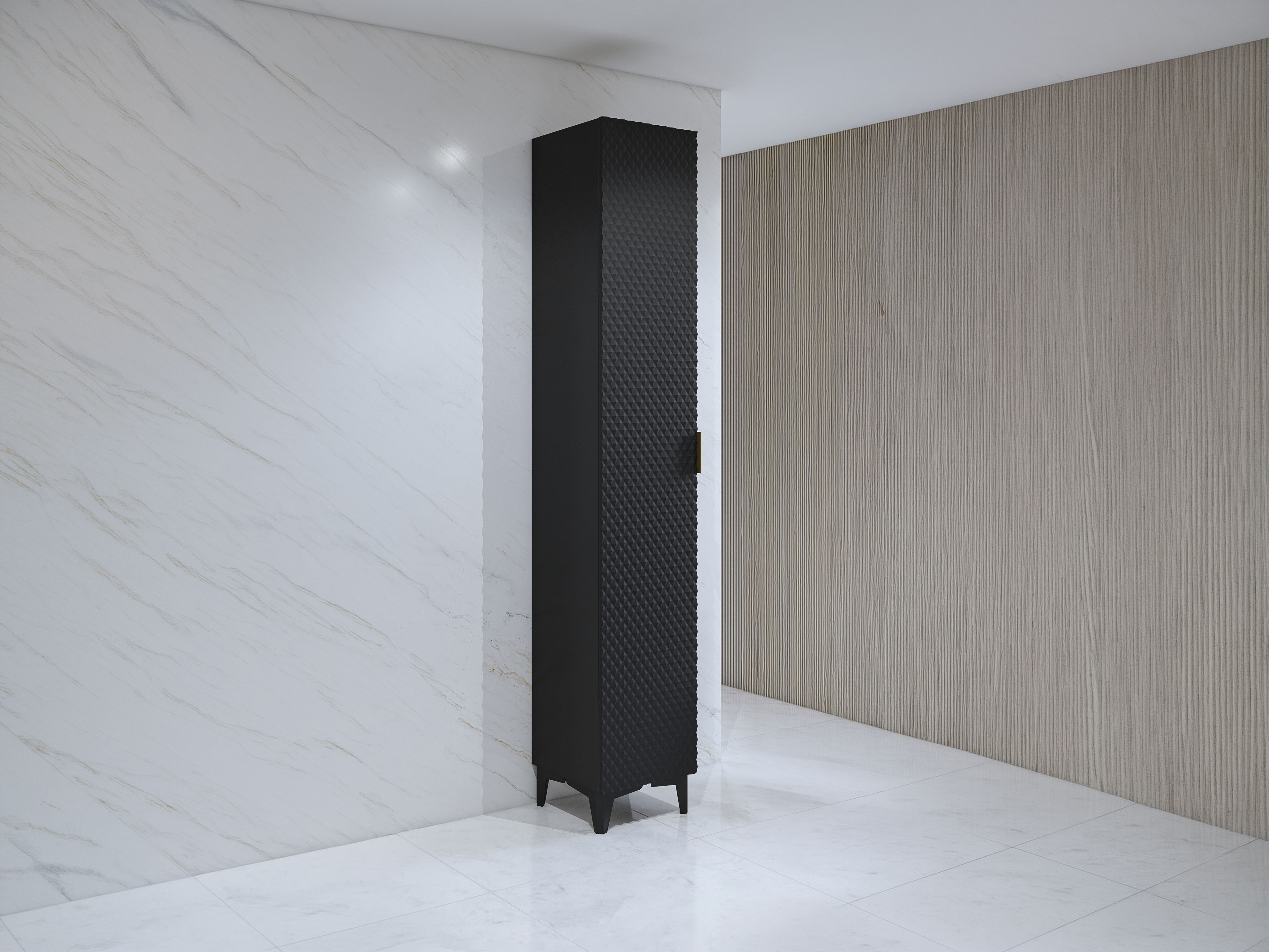 Mobiletto del bagno Liretu 100 (Nero)