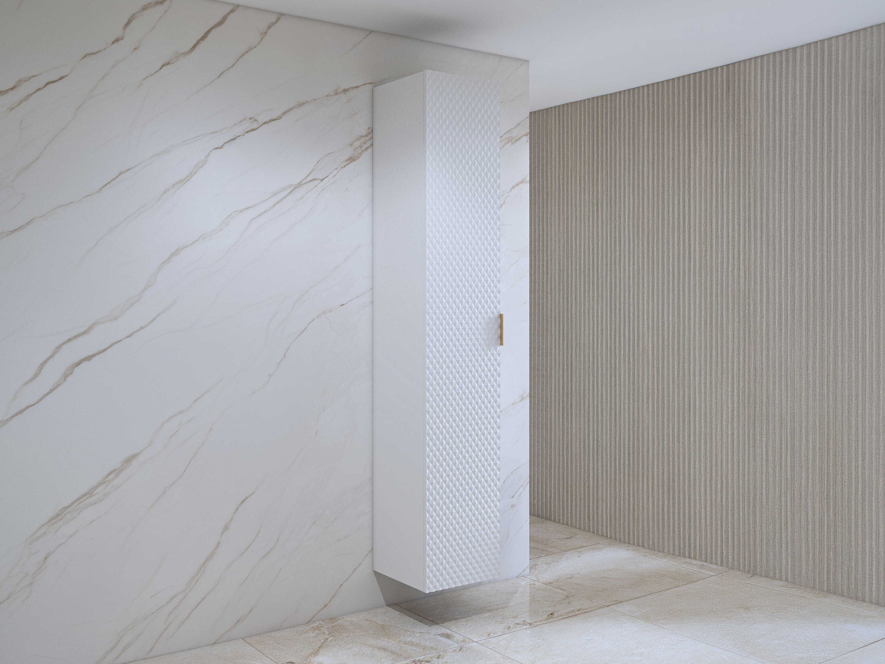 Mobiletto del bagno Liretu 105 (Bianco)