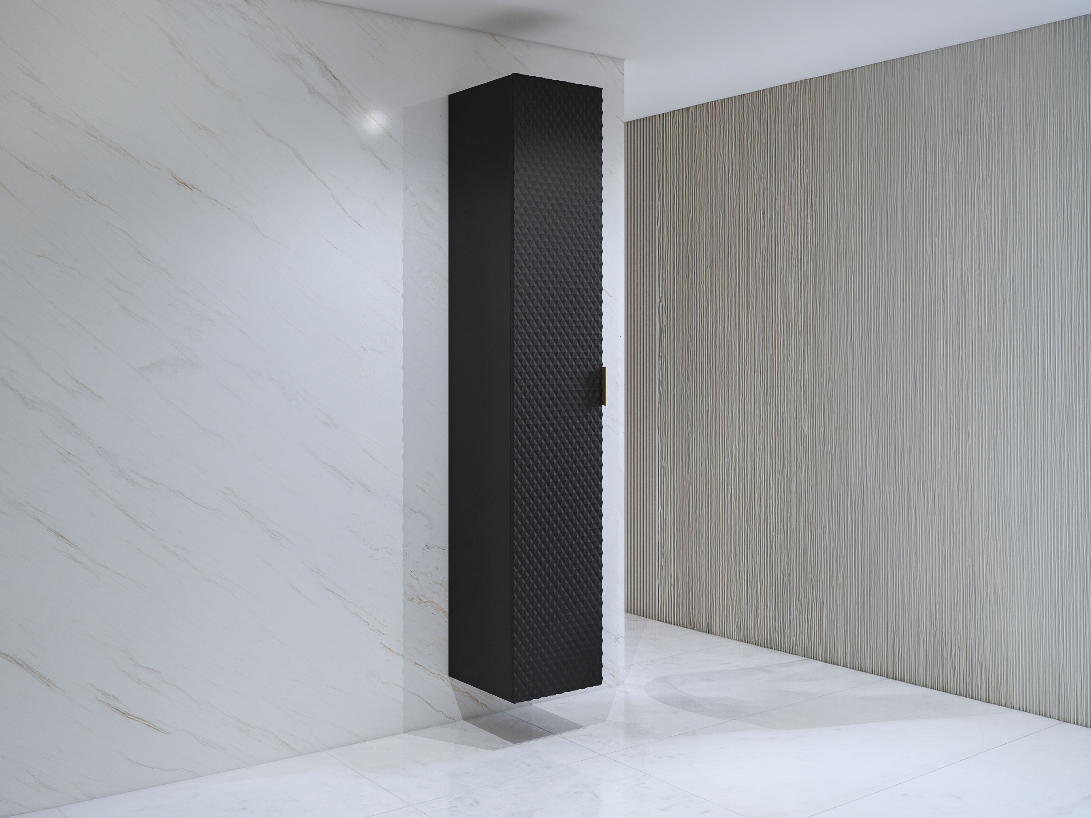 Mobiletto del bagno Liretu 105 (Nero)
