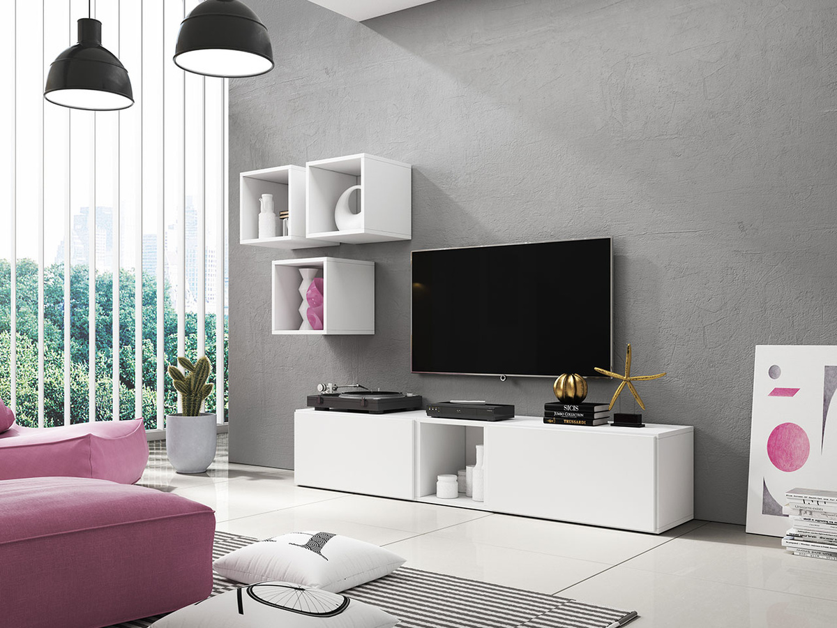 Mobile porta TV Corbele 102 (Bianco)