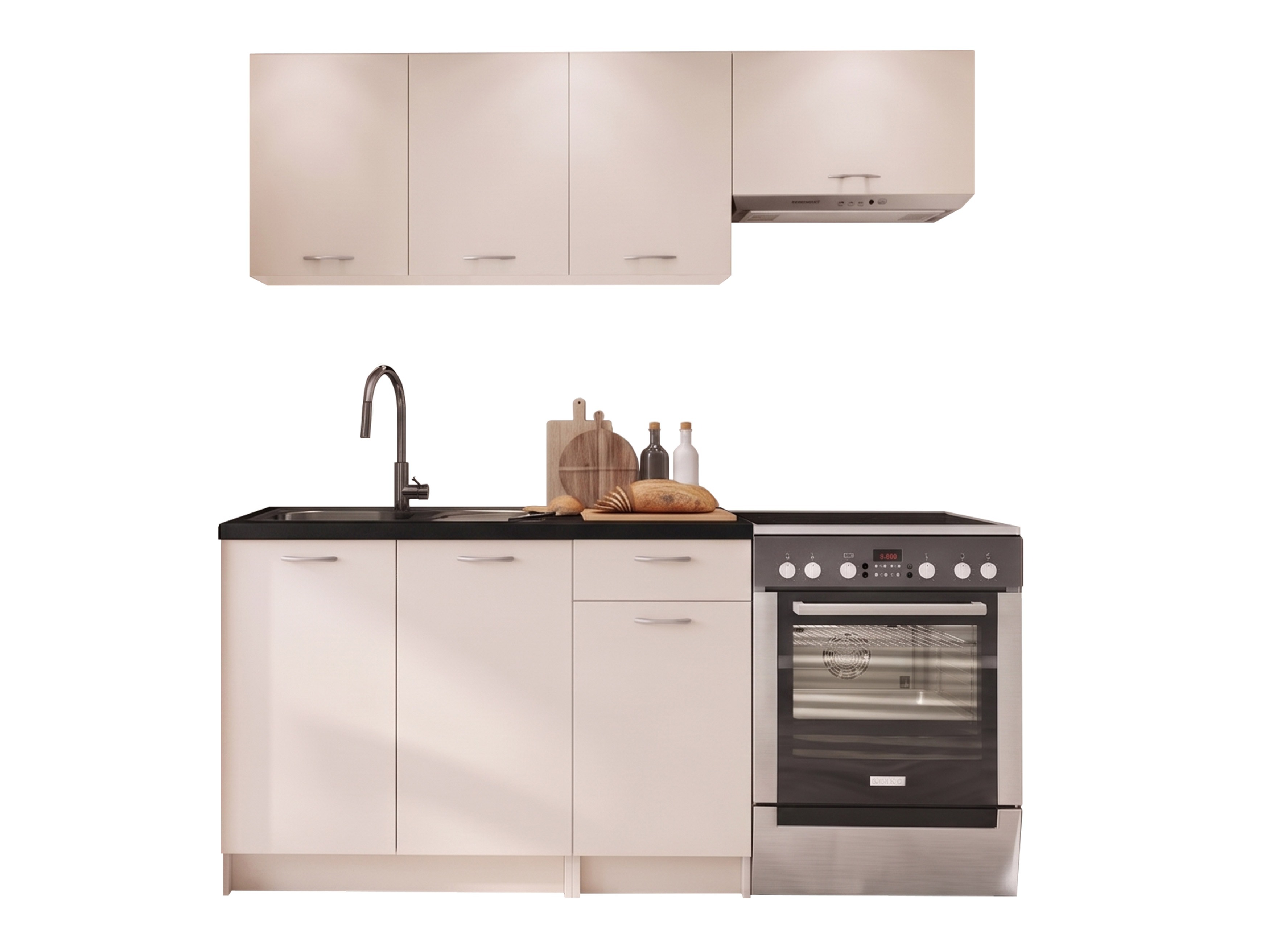 Composizione cucina Ota (Cachemire + Nero)