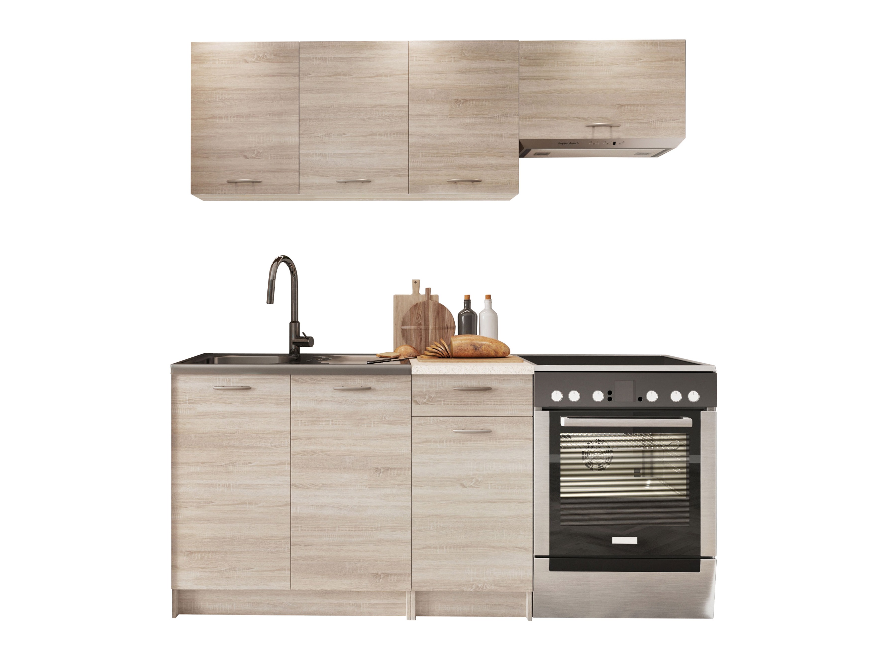 Composizione cucina Ota (Sonoma quercia + Beige)