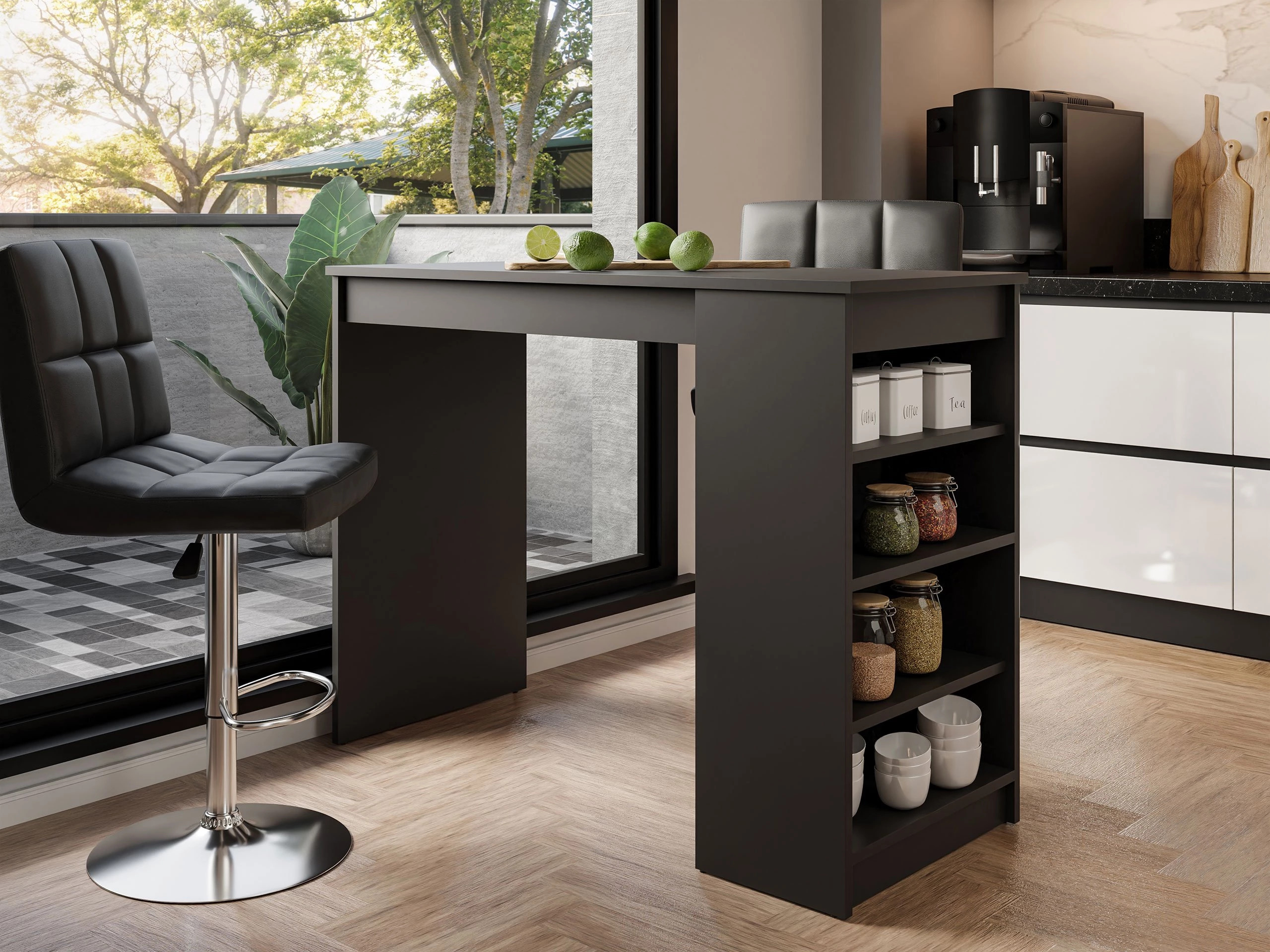 Tavolo da bar Comfivo Cedrus (Nero)
