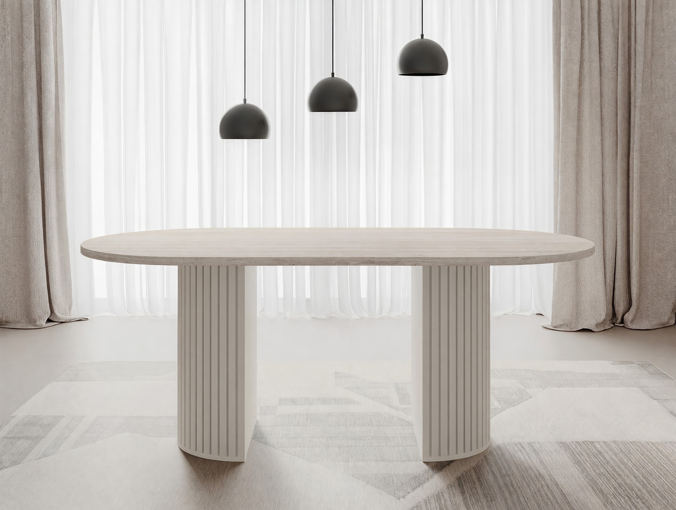 Tavolo Comfivo Ulma (Travertino chiaro + Beige)