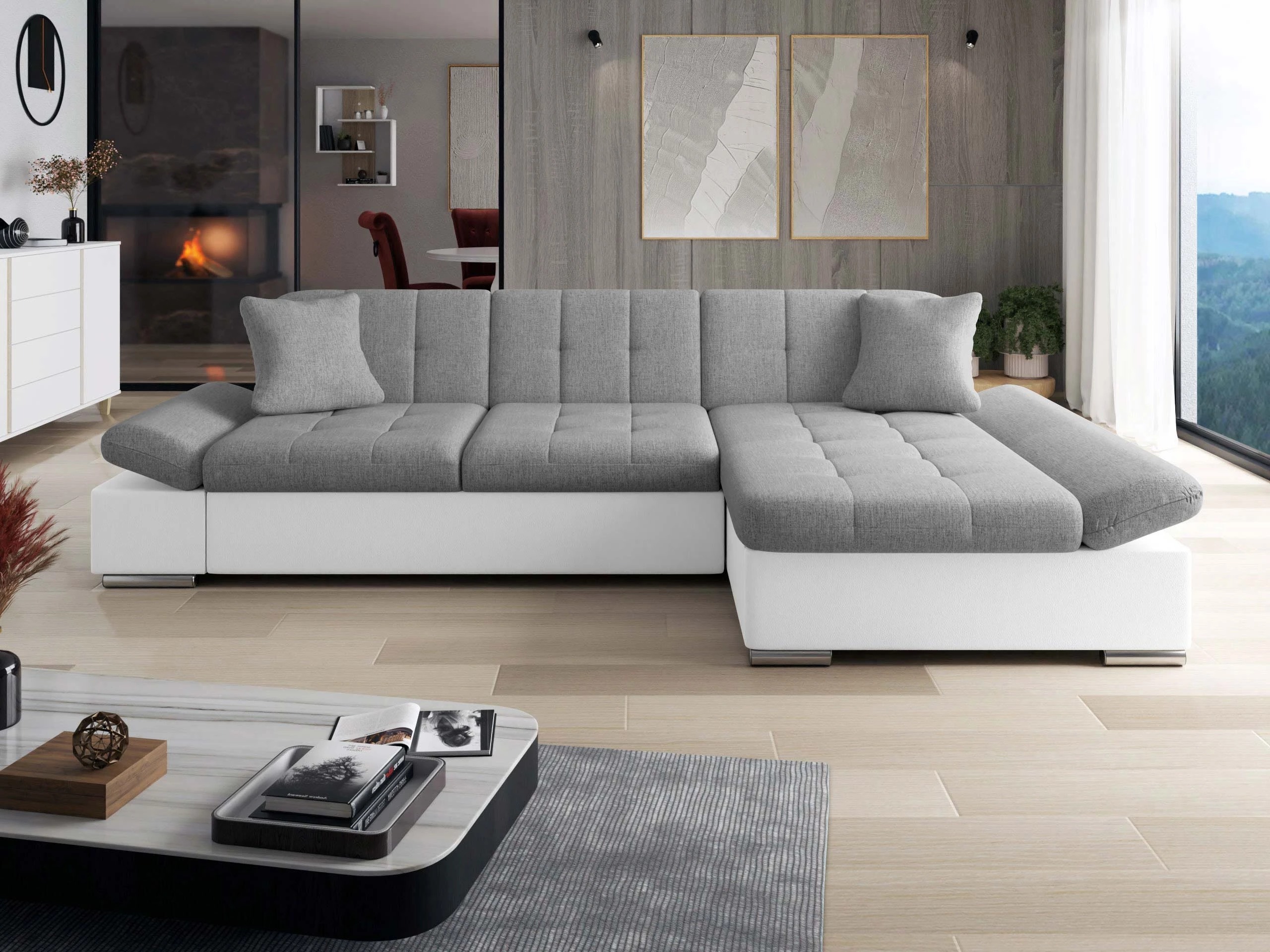 Divano angolare Comfivo Sanitas I (Soft 017 + Soul 17)