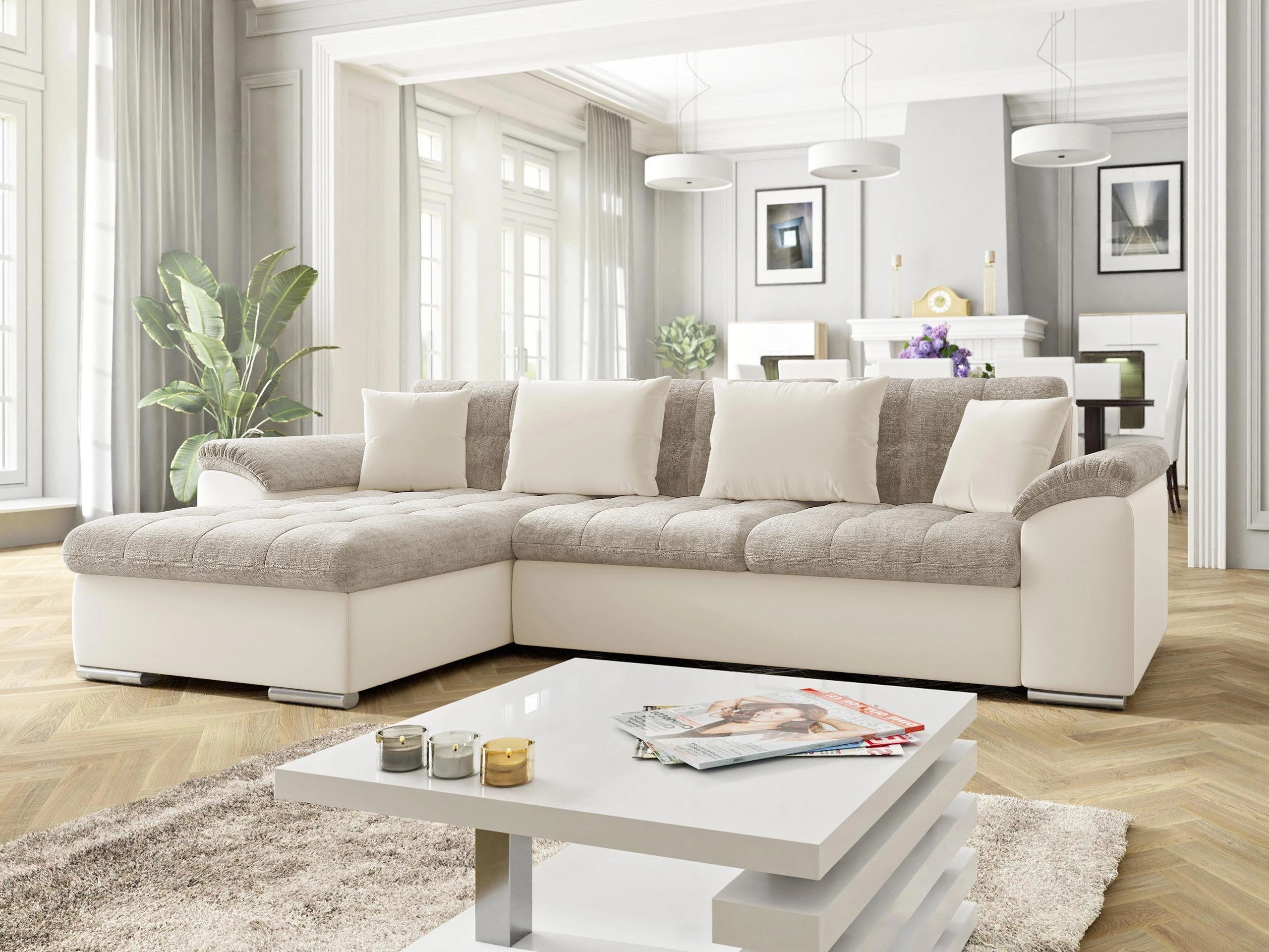 Divano angolare Comfivo Mica (Magic Velvet 2250 + Miu 2041)