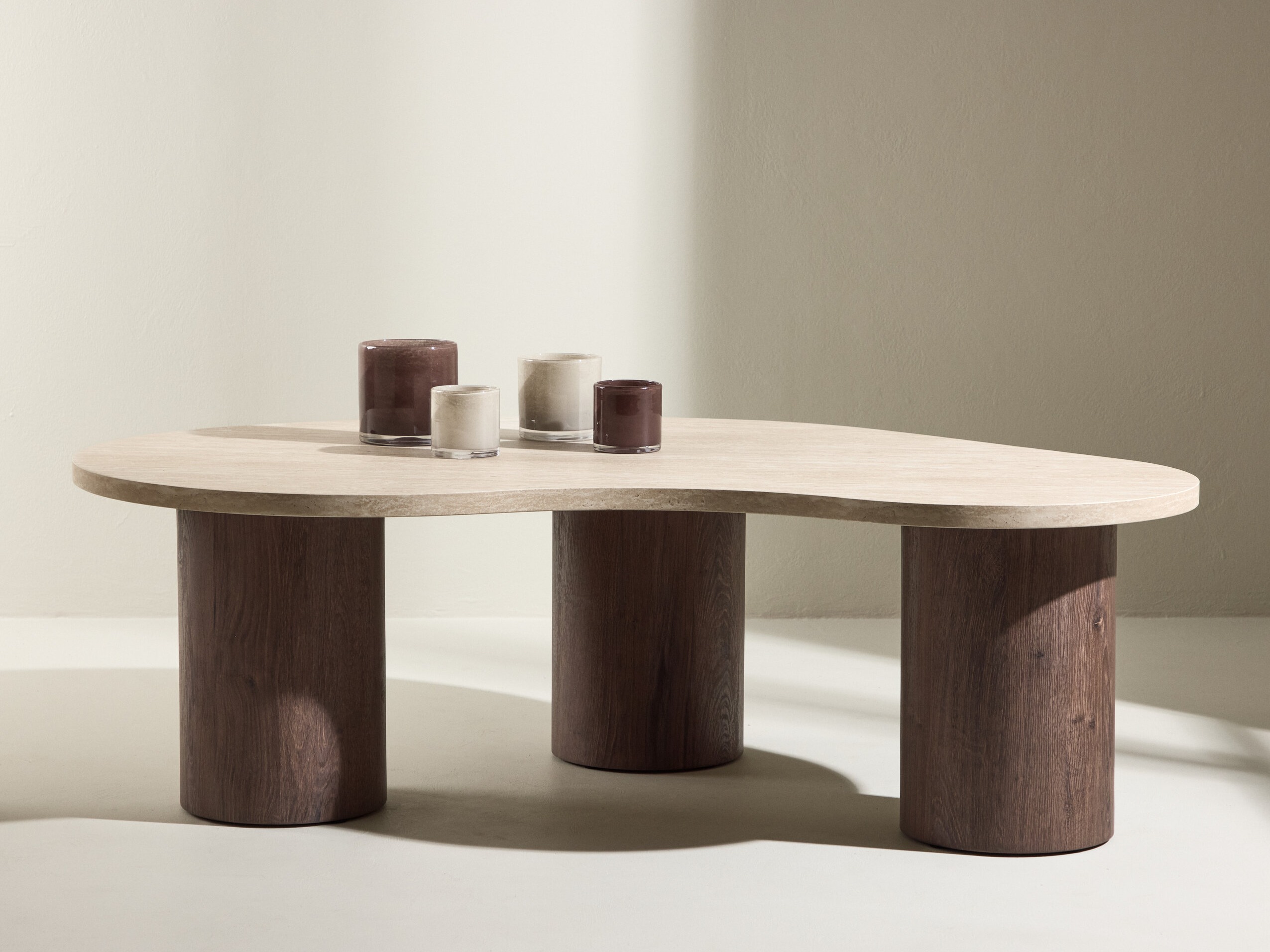 Tavolino da caffè Dallas 5282 (Beige + Marrone scuro)