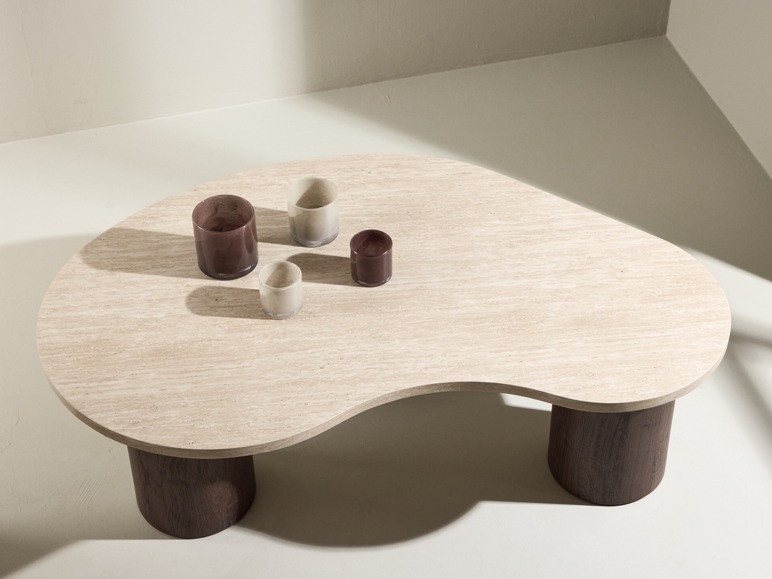 Tavolino da caffè Dallas 5282 (Beige + Marrone scuro)