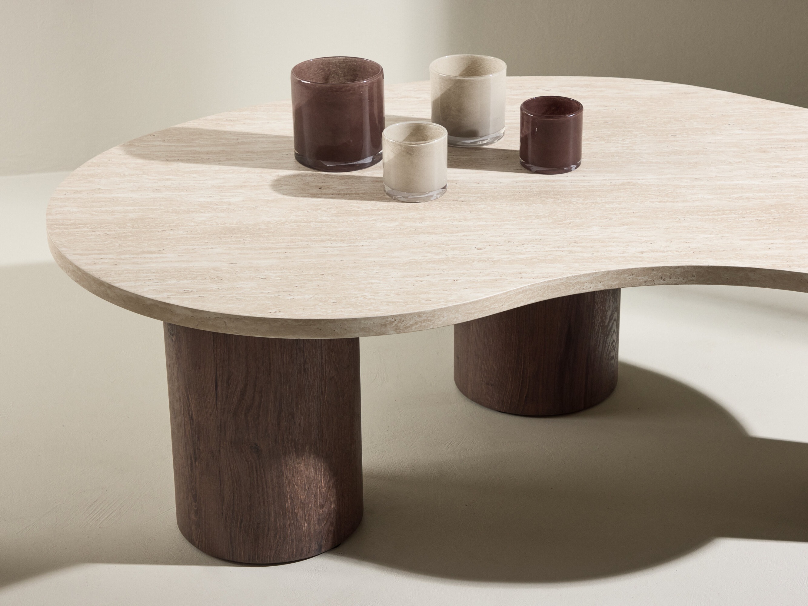 Tavolino da caffè Dallas 5282 (Beige + Marrone scuro)
