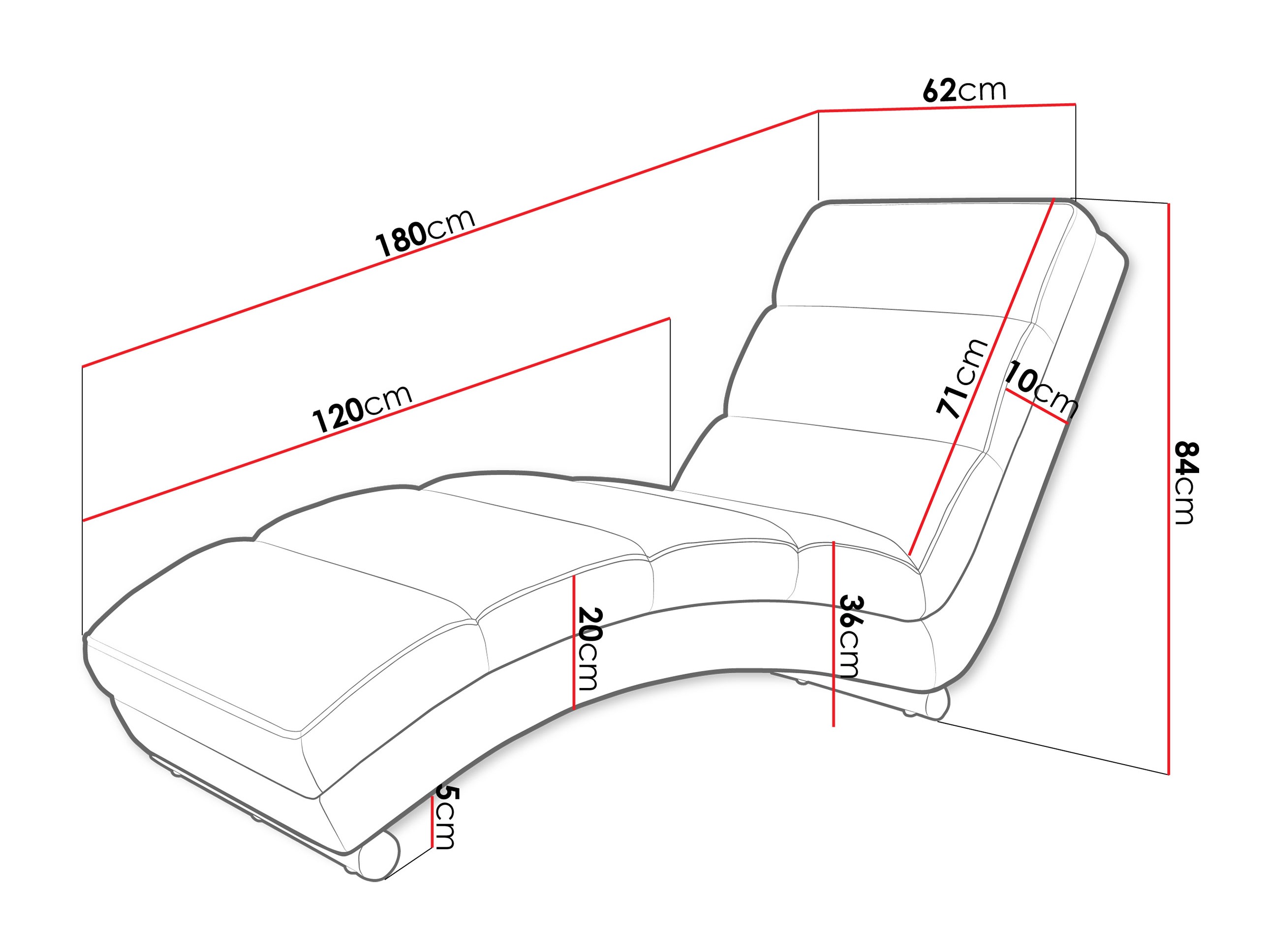 Chaise longue Comfivo Pirum (Flow 09)