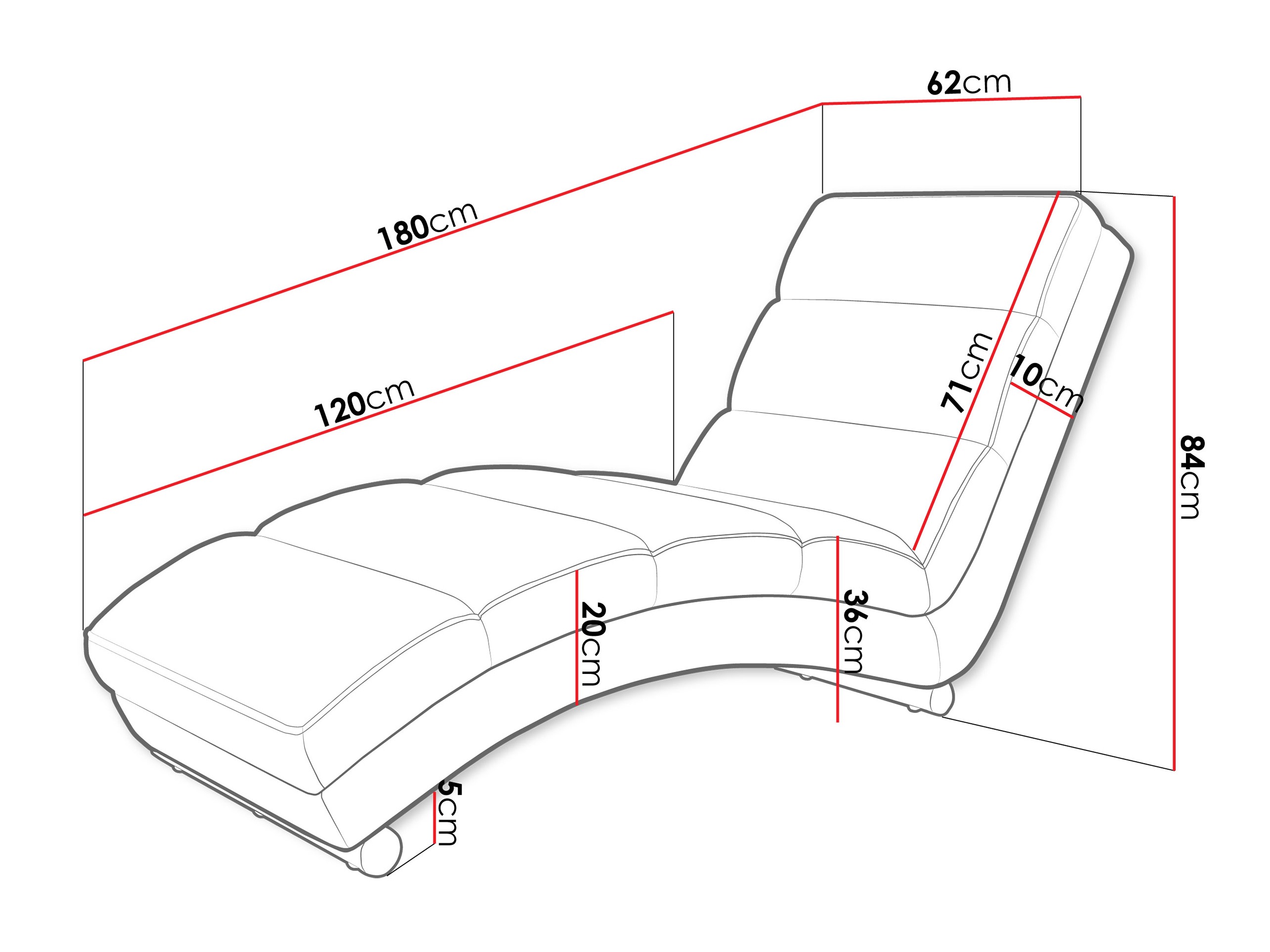 Chaise longue Comfivo Pirum (Kronos 06 + Poso 06)