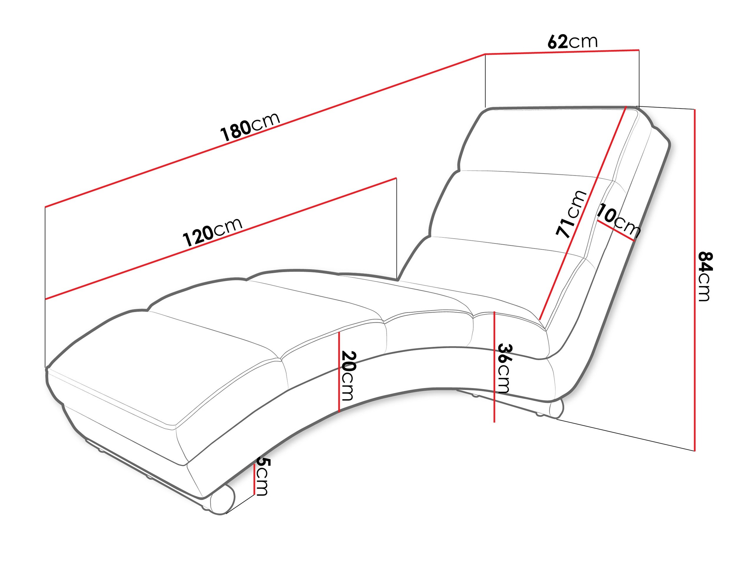 Chaise longue Comfivo Pirum (Paros 03 + Poso 03)