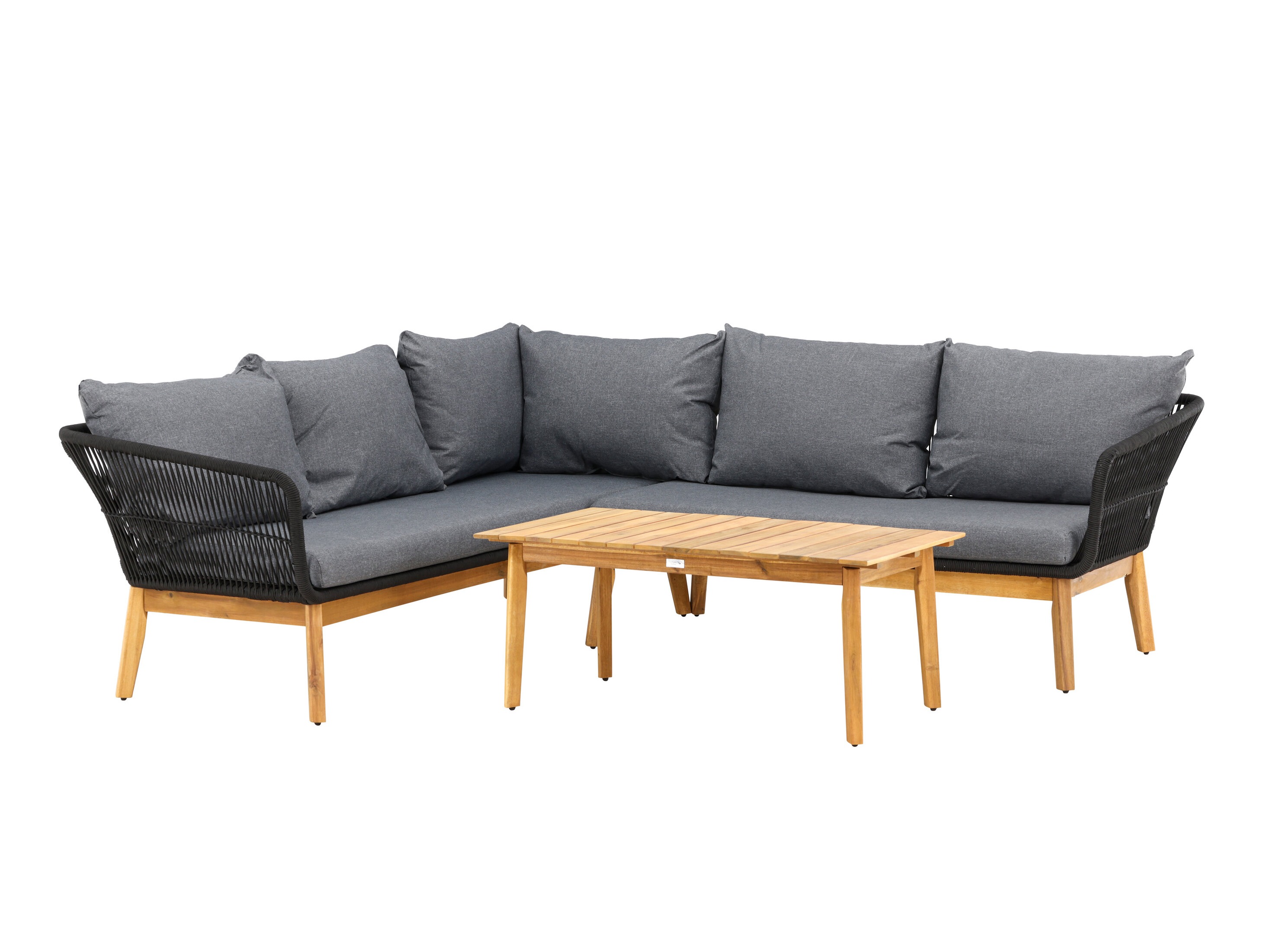 Mobili da giardino Dallas 1085 (Acacia + Nero)