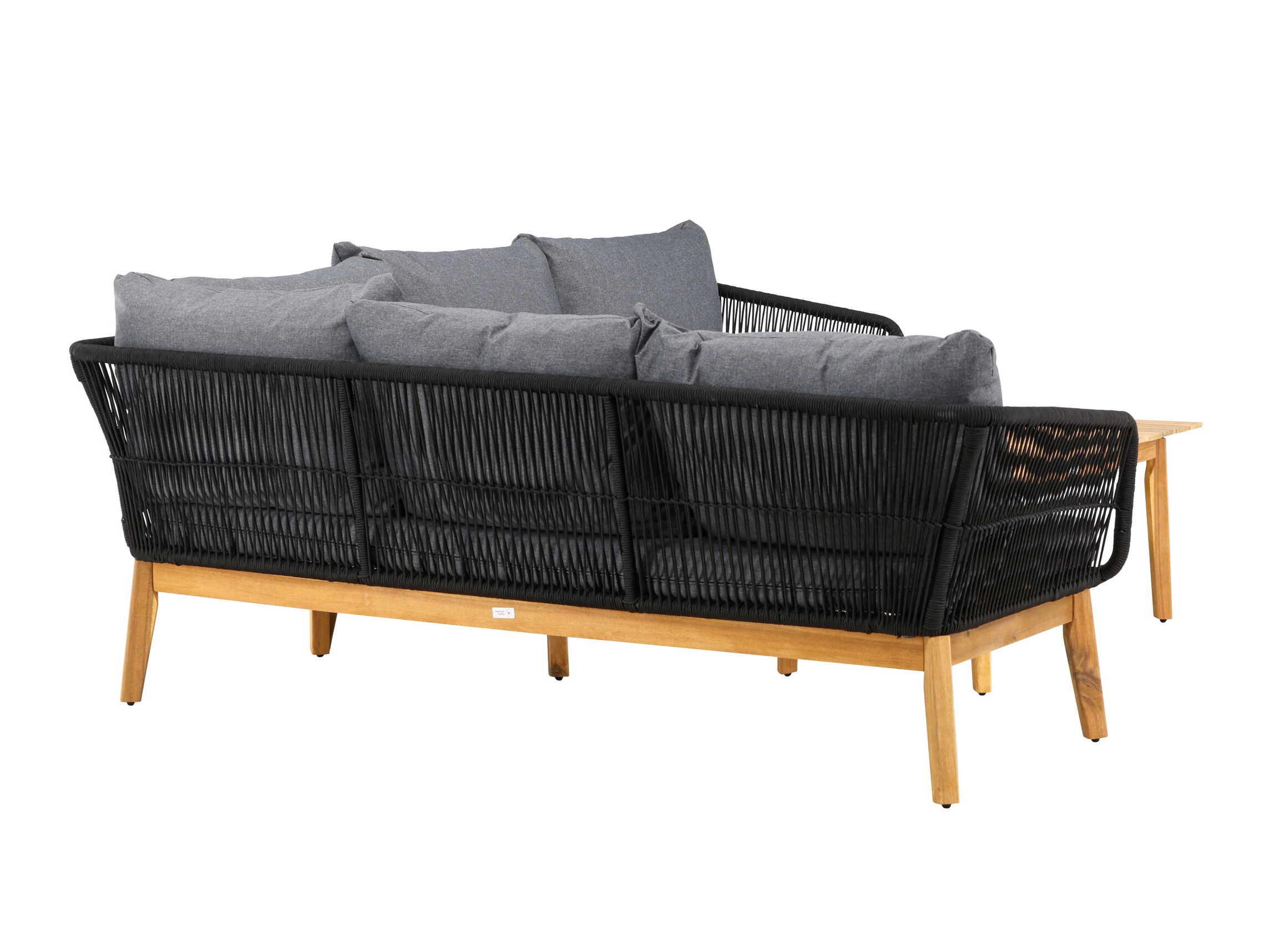 Mobili da giardino Dallas 1085 (Acacia + Nero)
