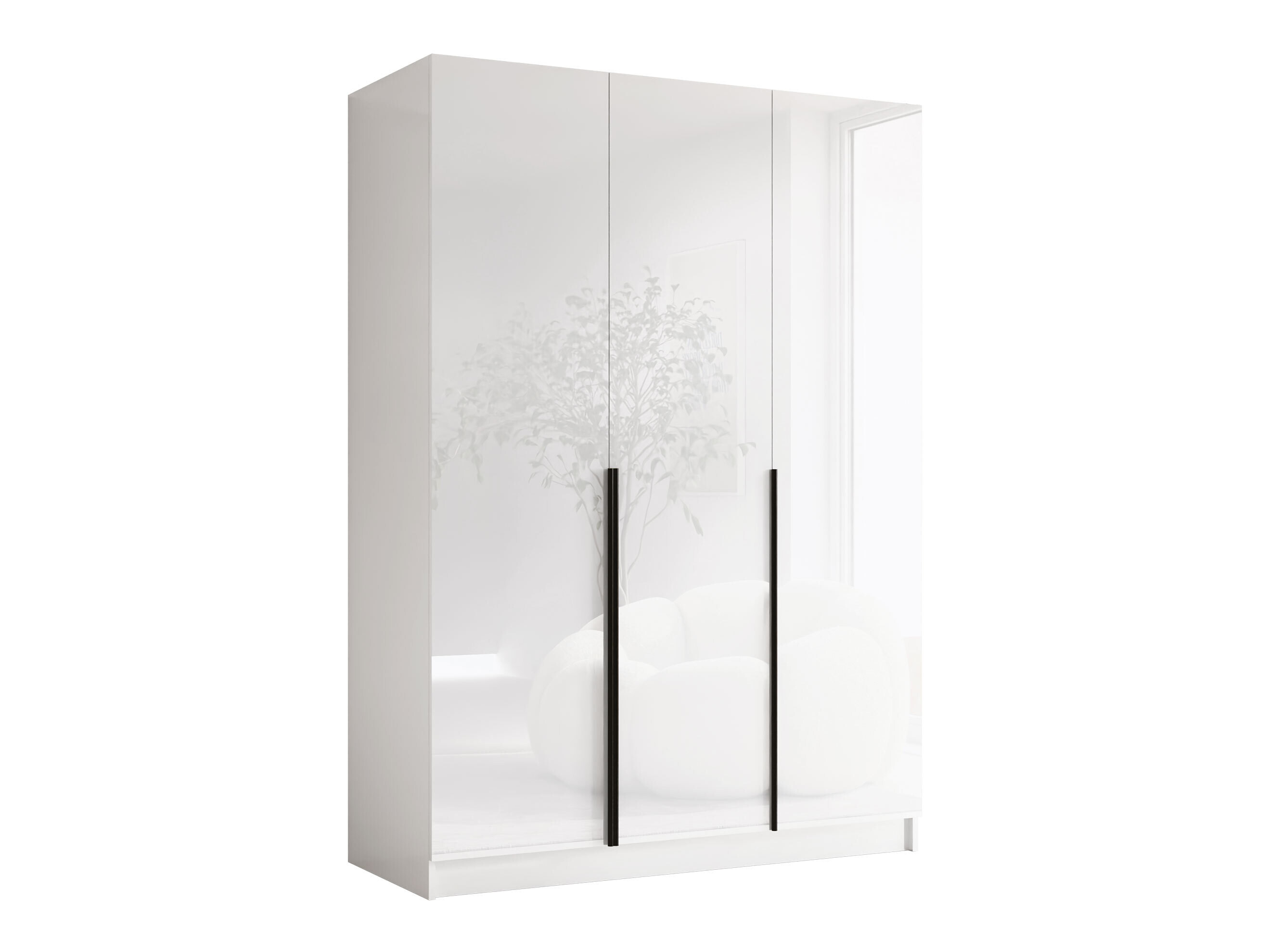 Armadio Closico Decoron I (Bianco + Bianco lucido)