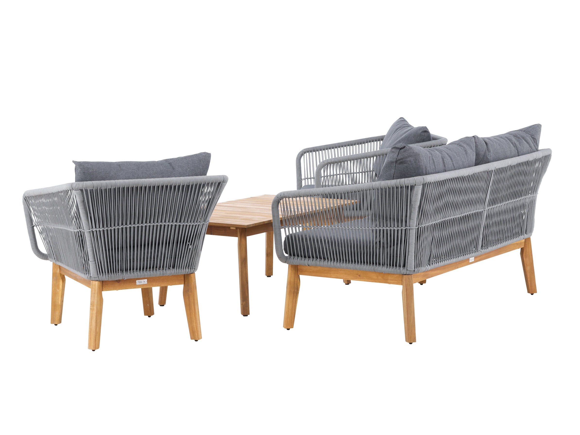 Mobili da giardino Dallas 661 (Grigio + Acacia)