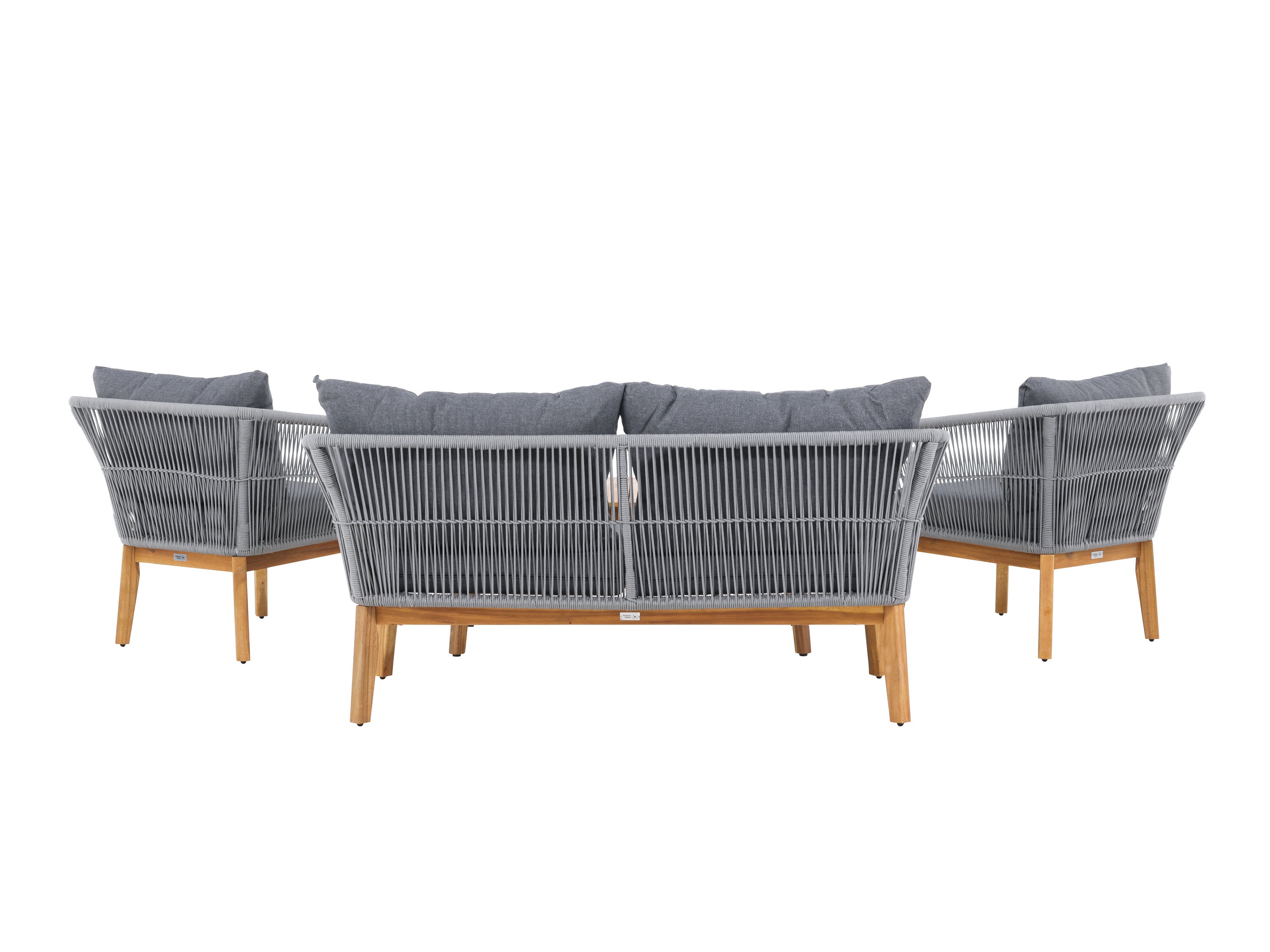 Mobili da giardino Dallas 661 (Grigio + Acacia)
