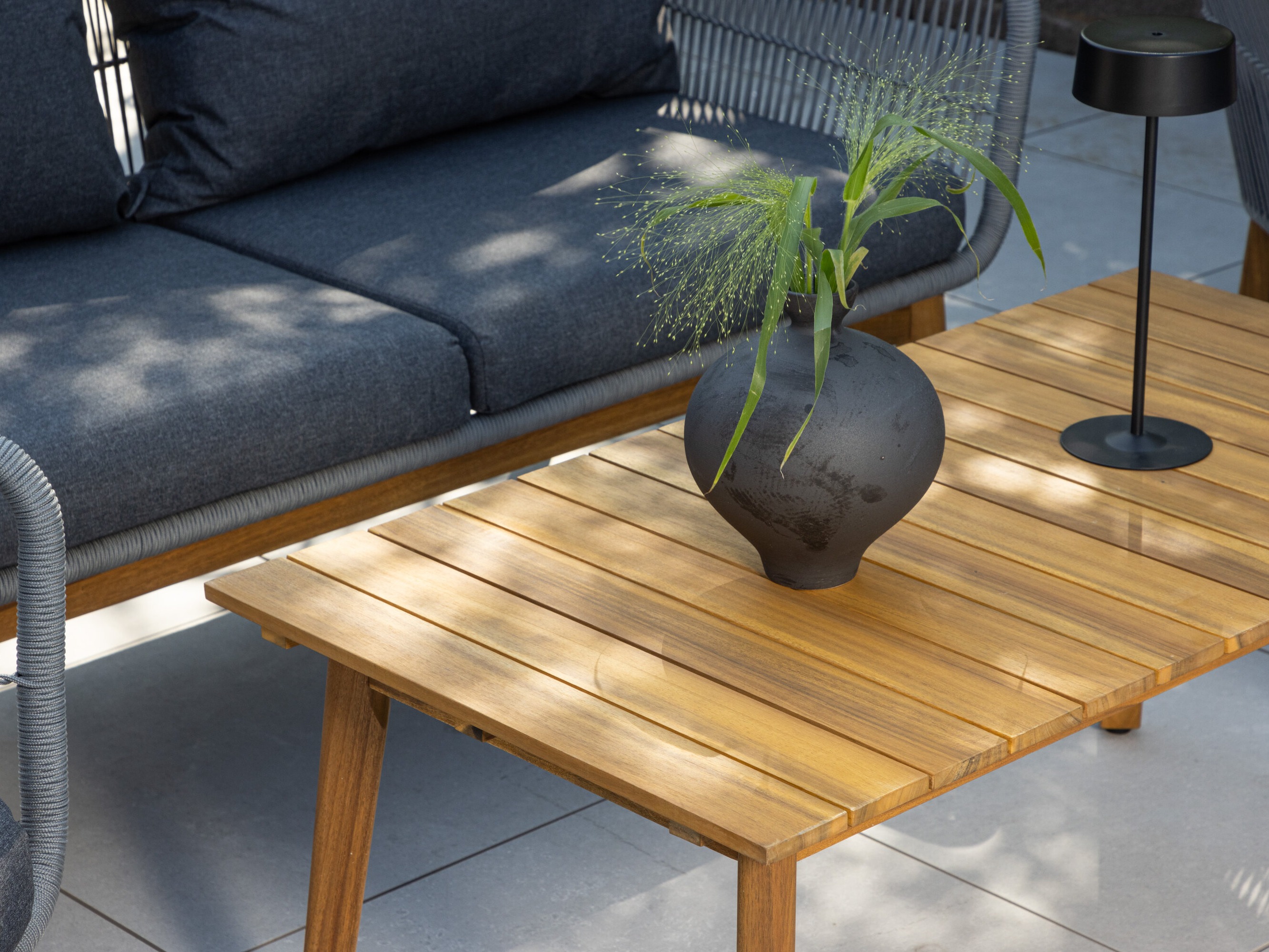 Mobili da giardino Dallas 661 (Grigio + Acacia)