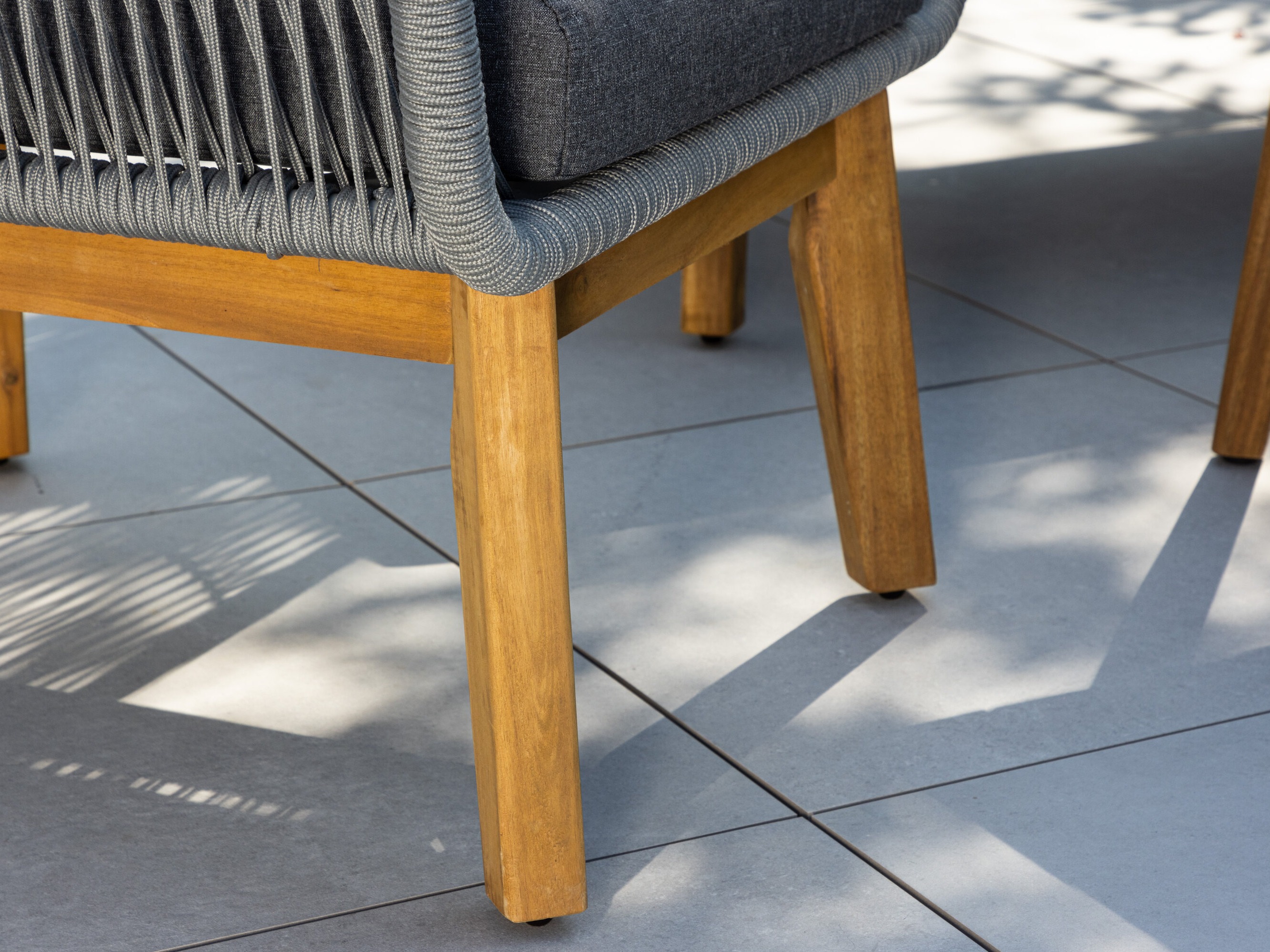 Mobili da giardino Dallas 661 (Grigio + Acacia)
