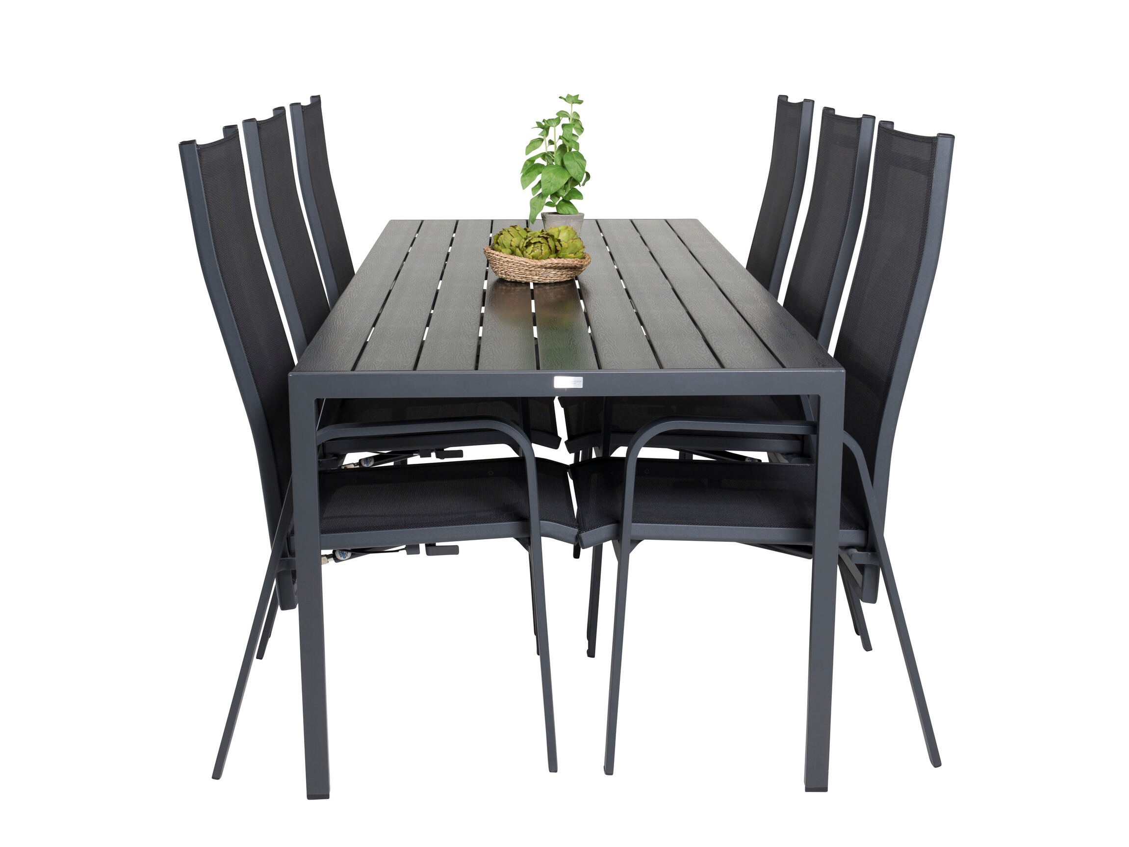 Tavolo e sedie set Dallas 5295 (Nero)