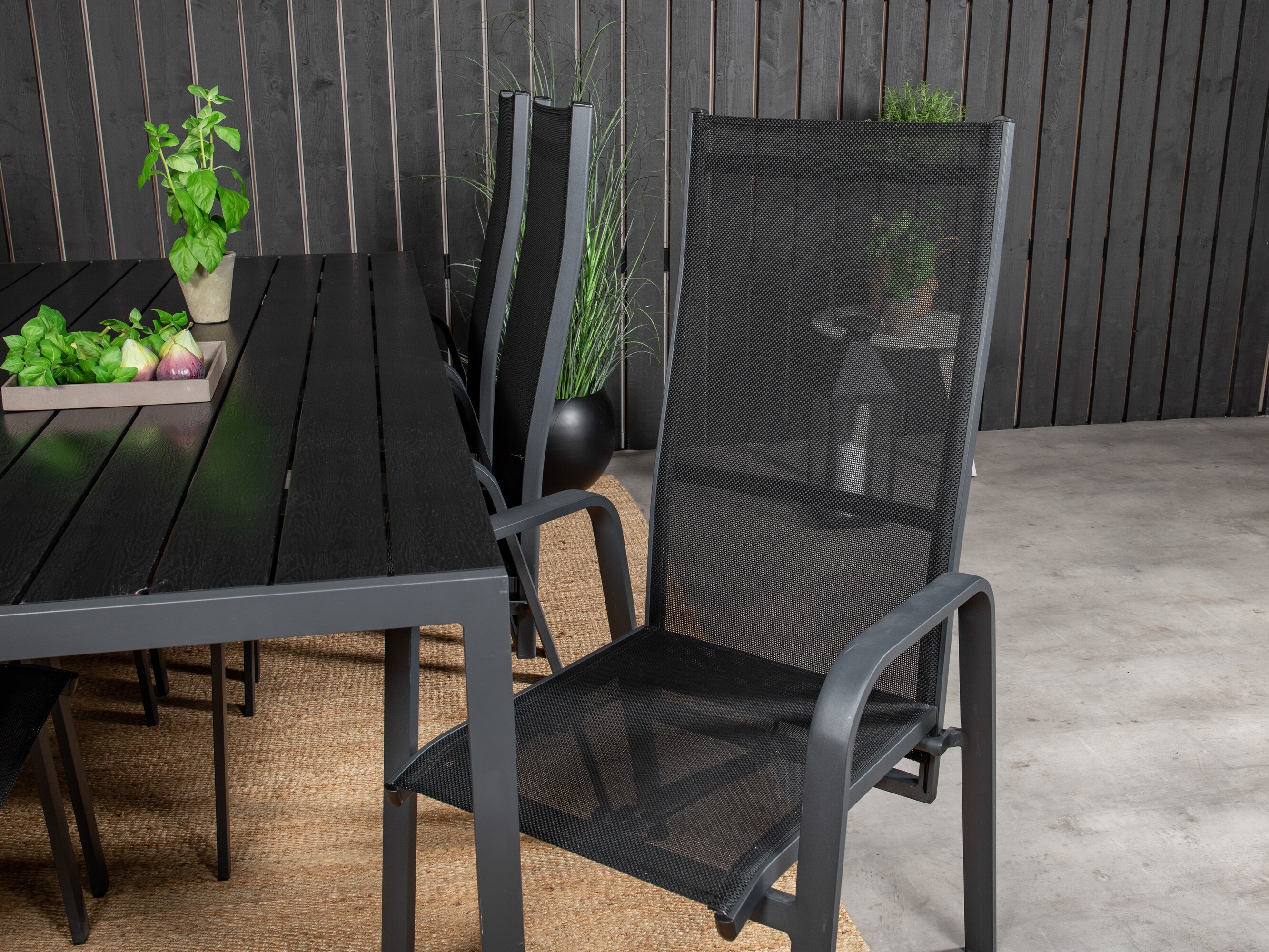 Tavolo e sedie set Dallas 5295 (Nero)