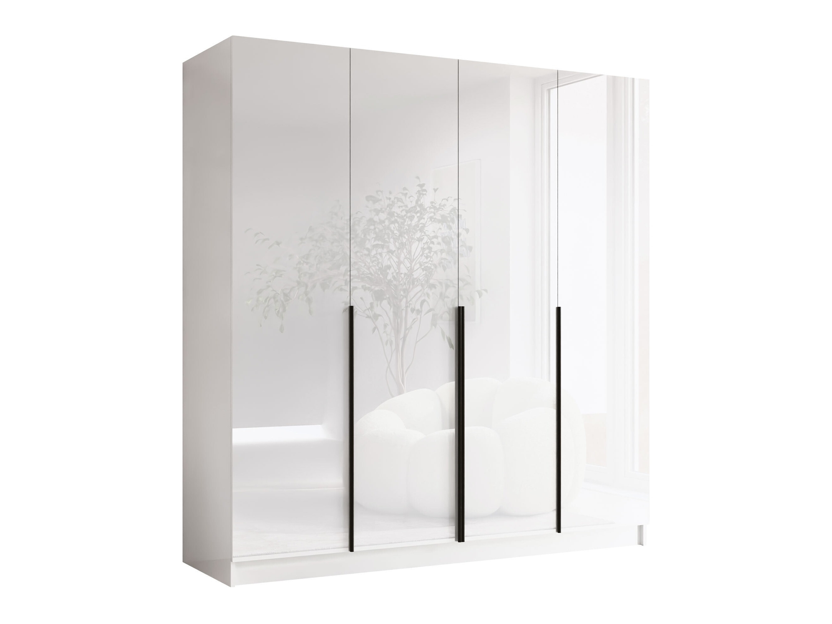 Armadio Closico Navor I (Bianco + Bianco lucido)