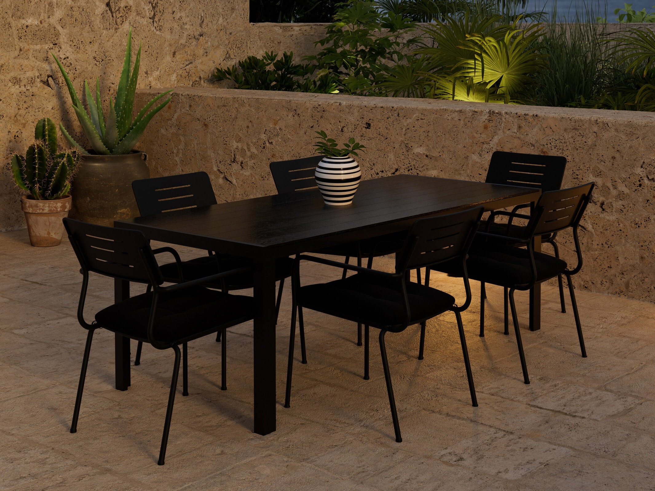 Tavolo e sedie set Dallas 5296