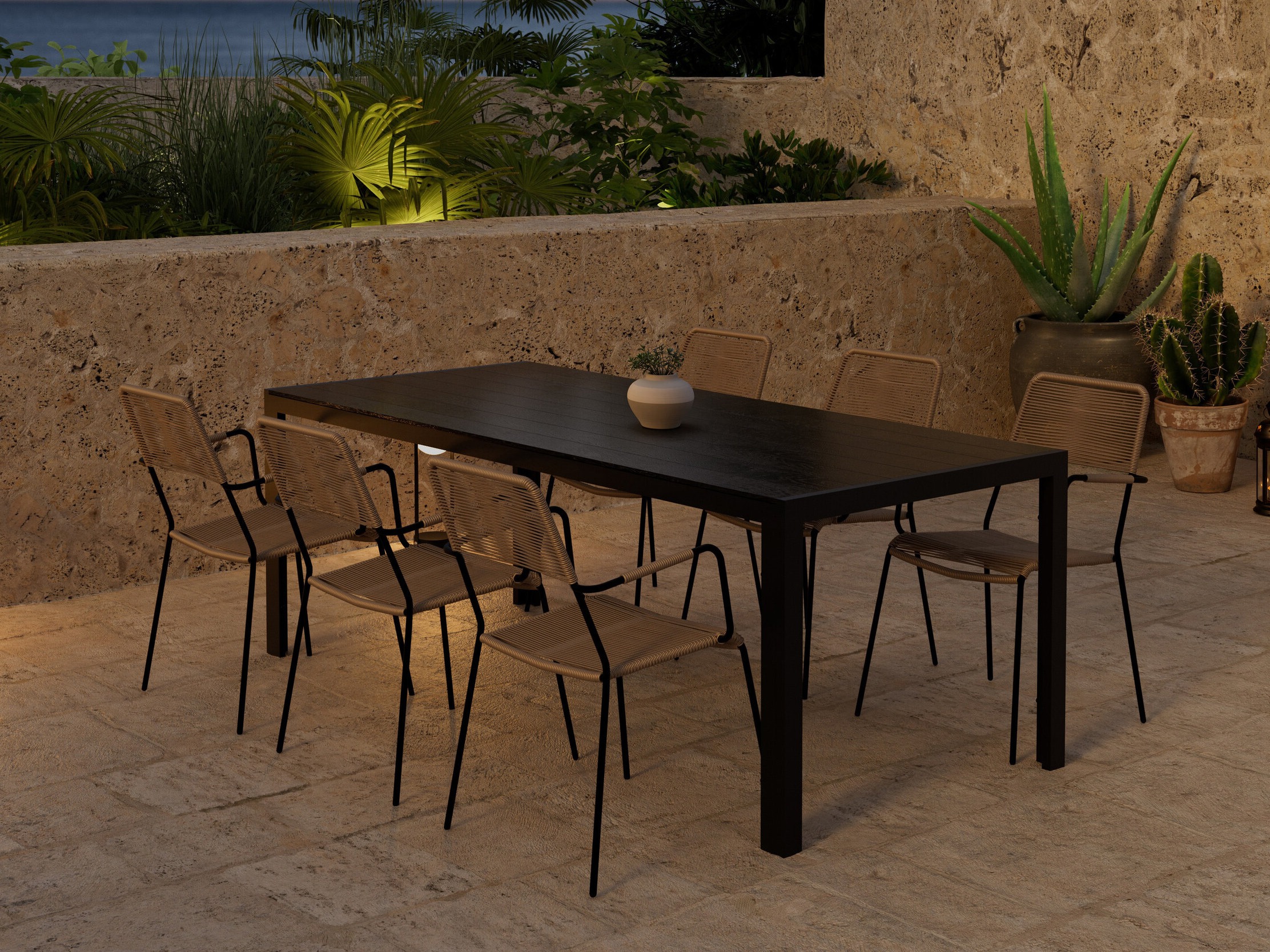 Tavolo e sedie set Dallas 5302