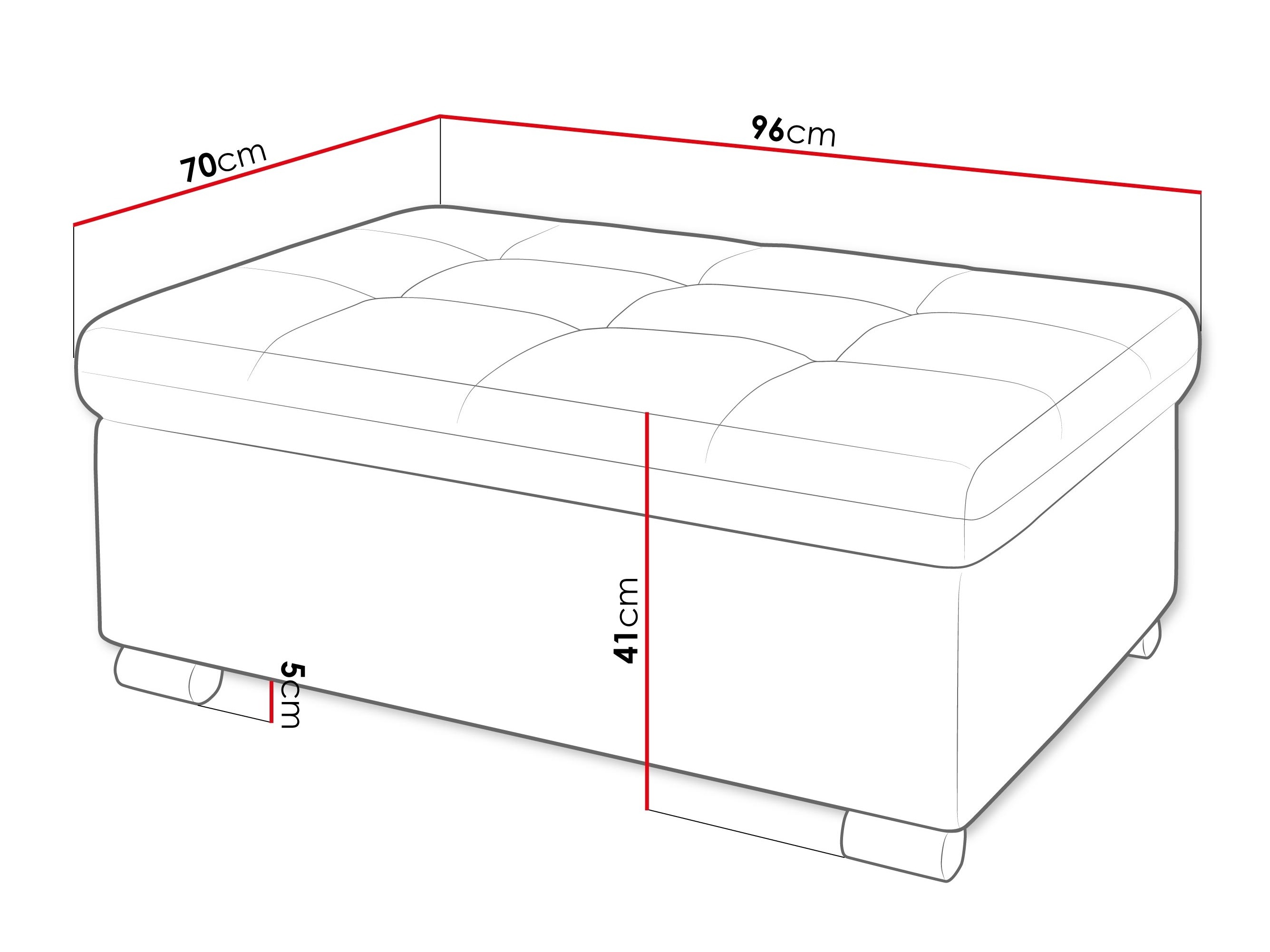 Panca imbottita Comfivo Gemma I (Lux 06 + Lux 05)