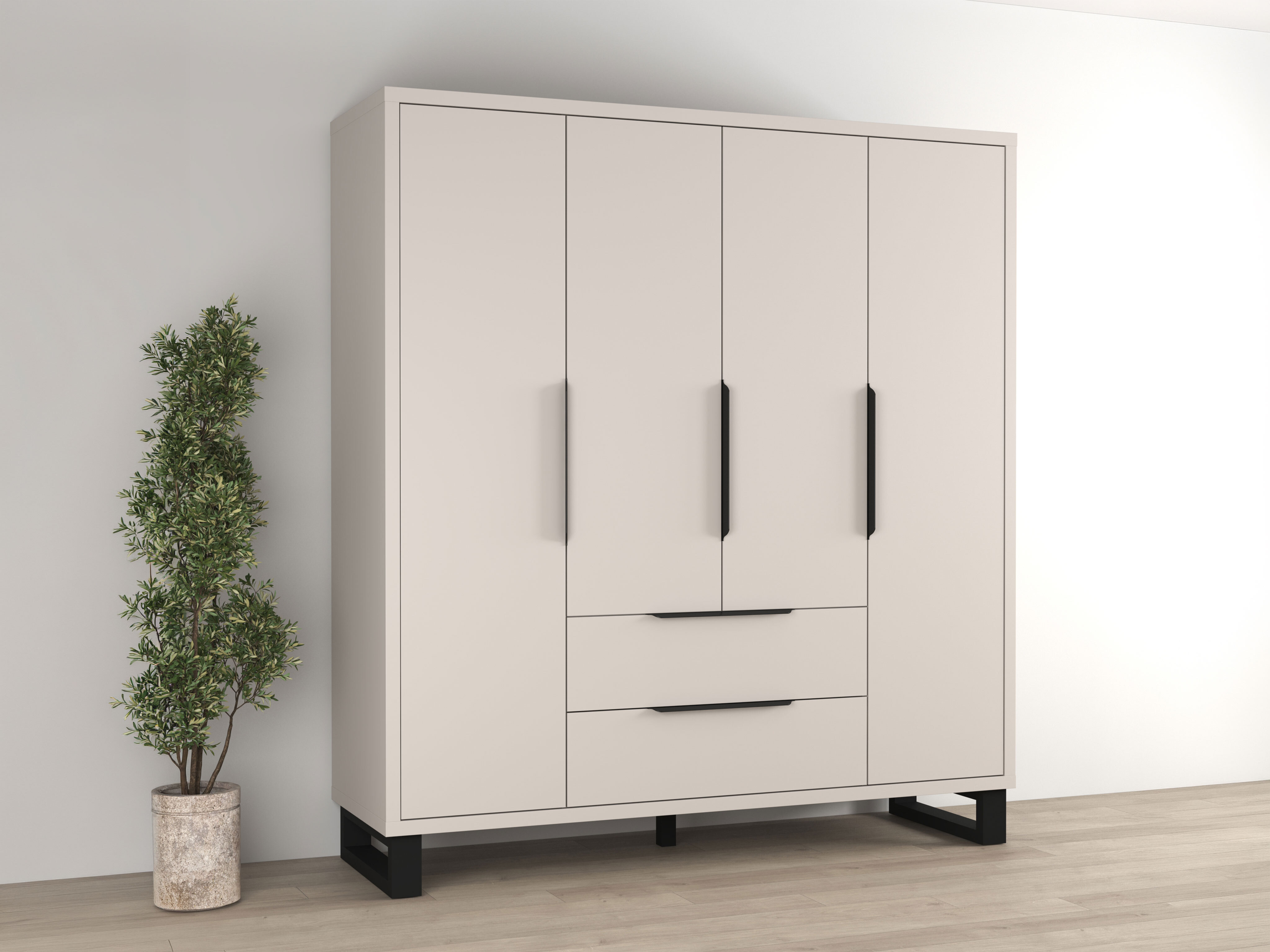 Armadio Avicavu 122 (Cachemire + Nero)