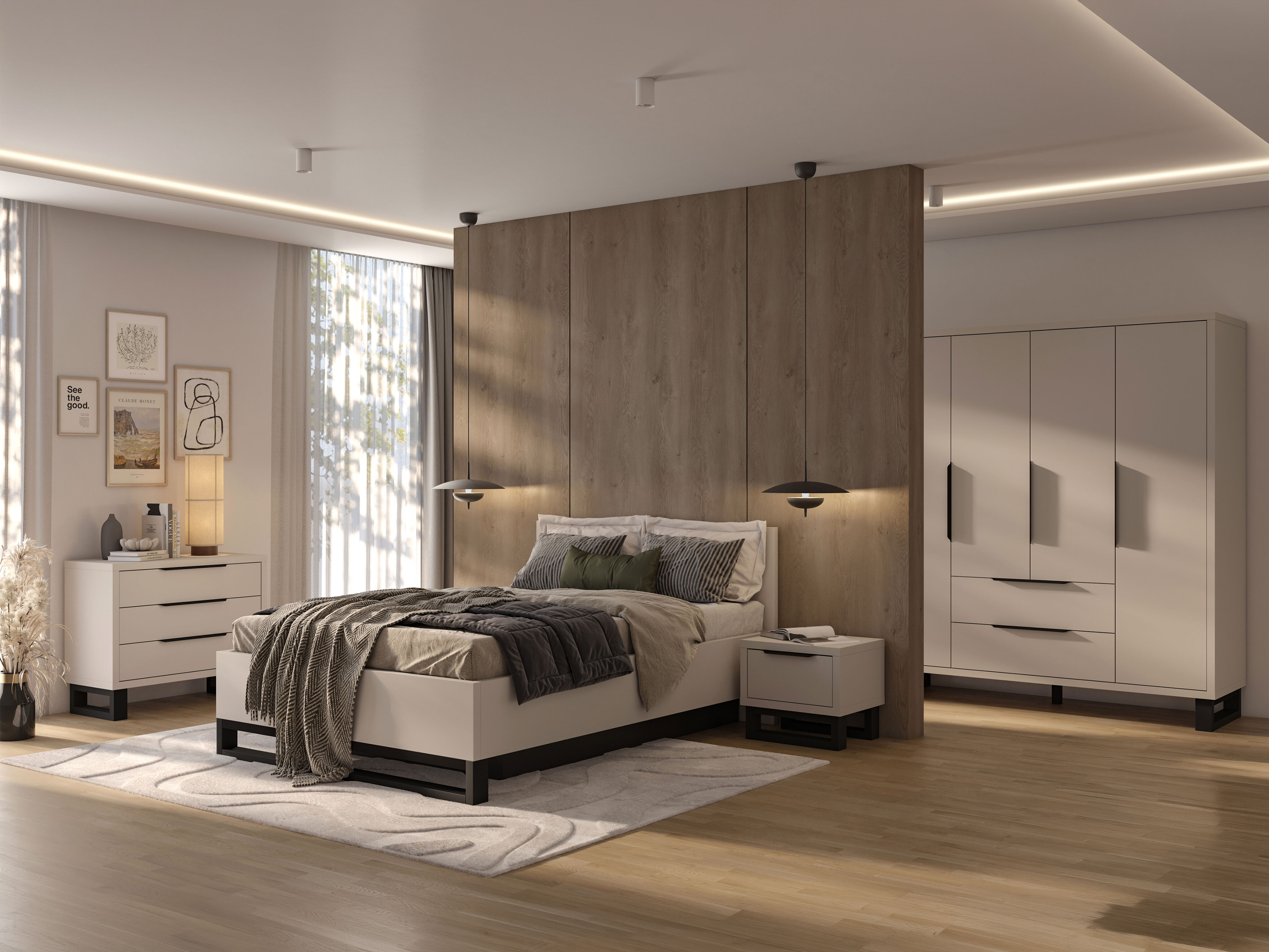 Letto Avicavu 118 (Cachemire + Nero)