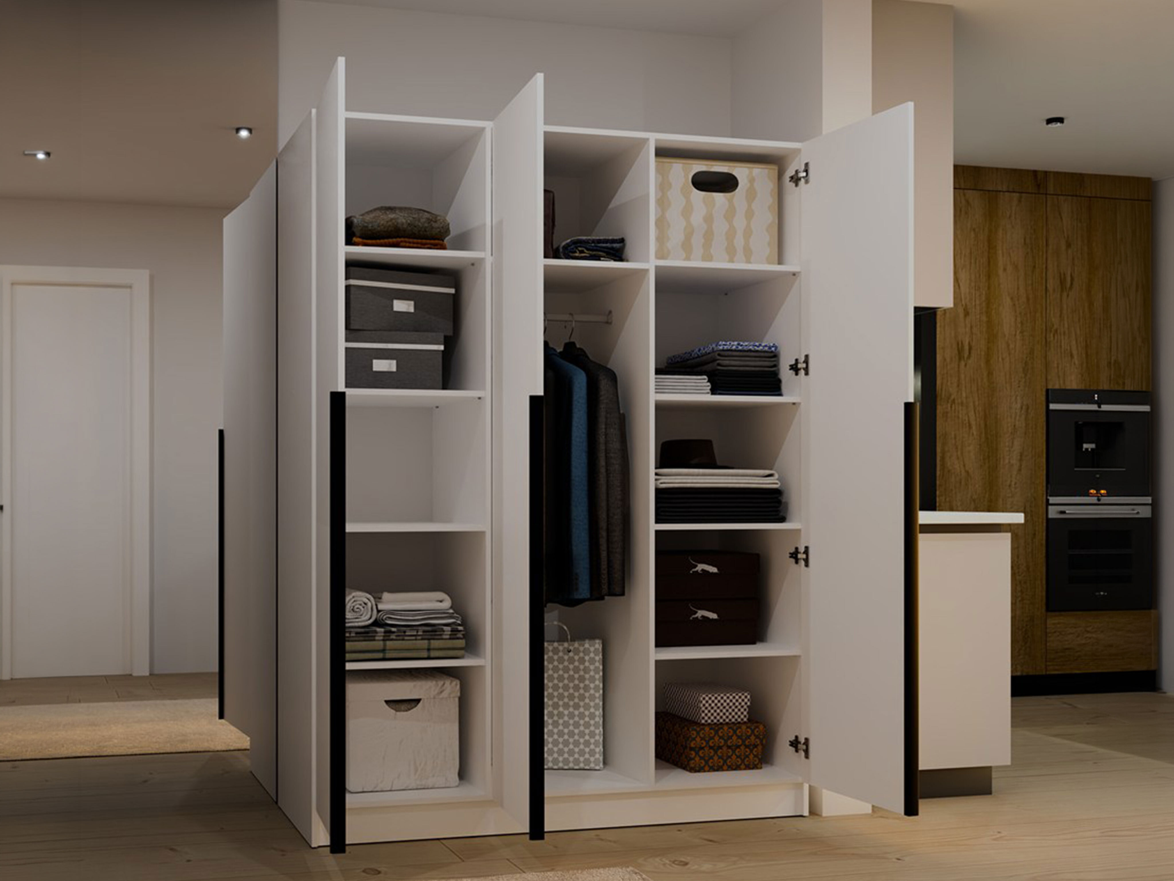 Armadio Mandeville 369 (Bianco + Nero)