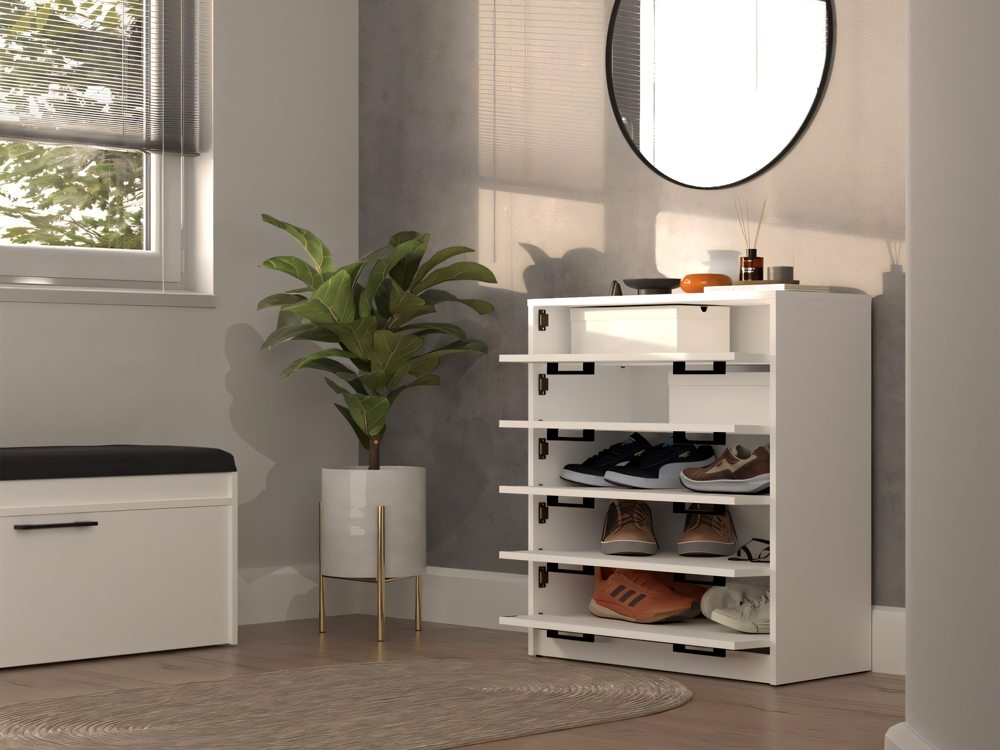 Scarpiera Mandeville 372 (Bianco)
