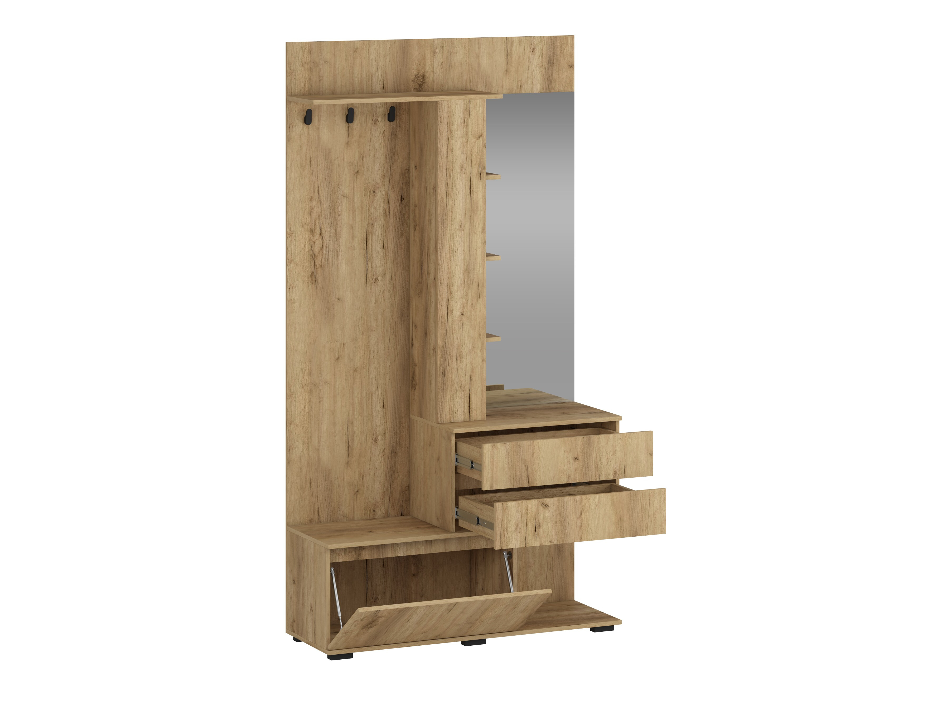 Set arredo da corridoio Houston 2123 (Quercia dorata)