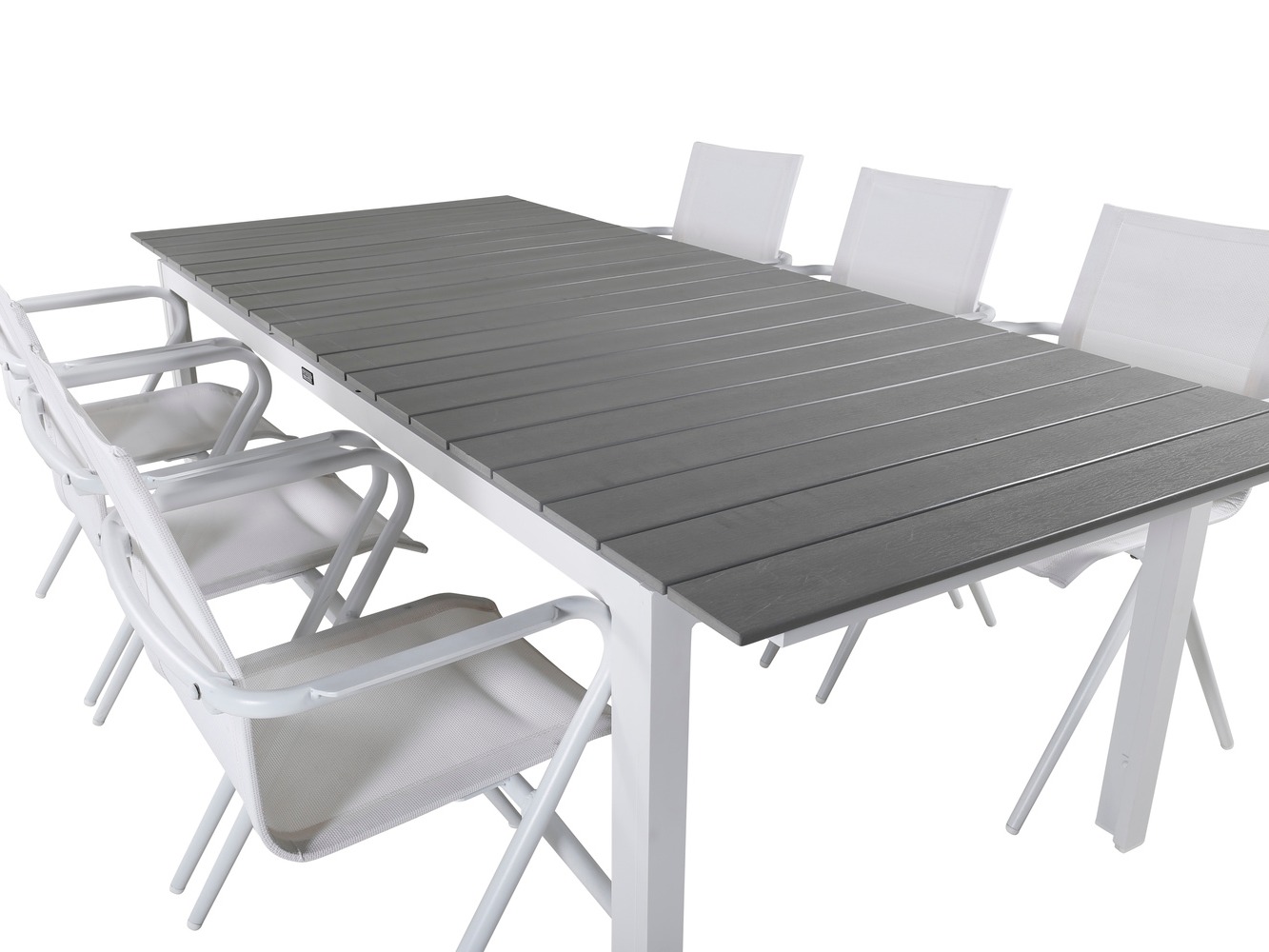 Tavolo esterno Dallas 668 (Grigio + Bianco)