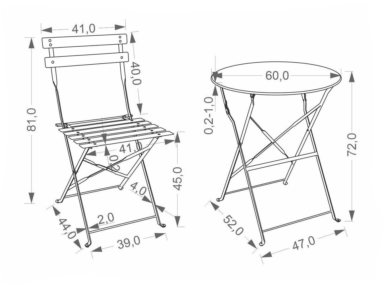 Set balcone Houston 2129 (Cappuccino)
