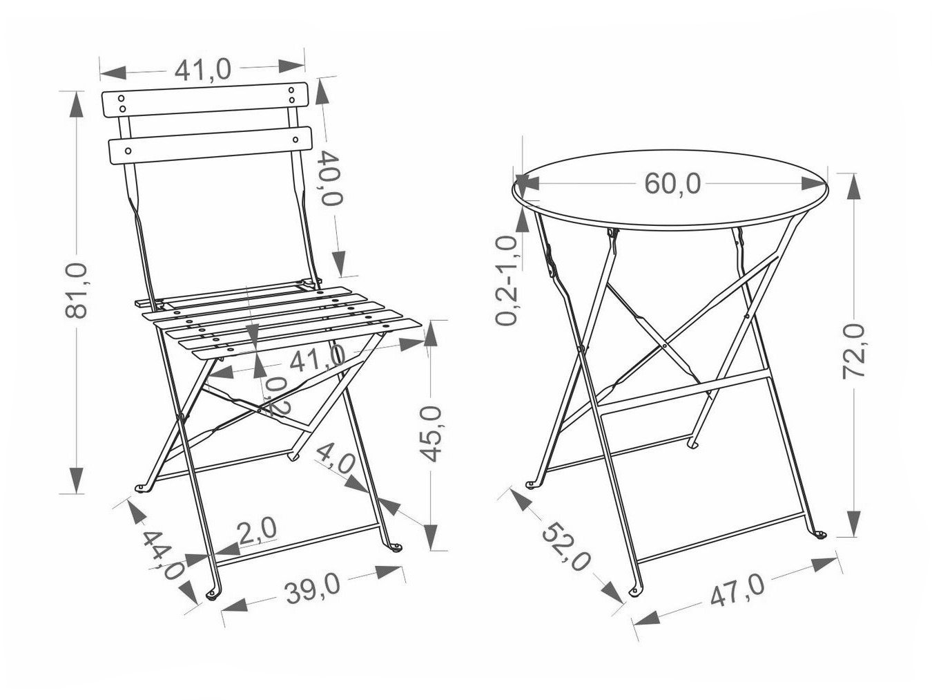 Set balcone Houston 2129 (Nero)