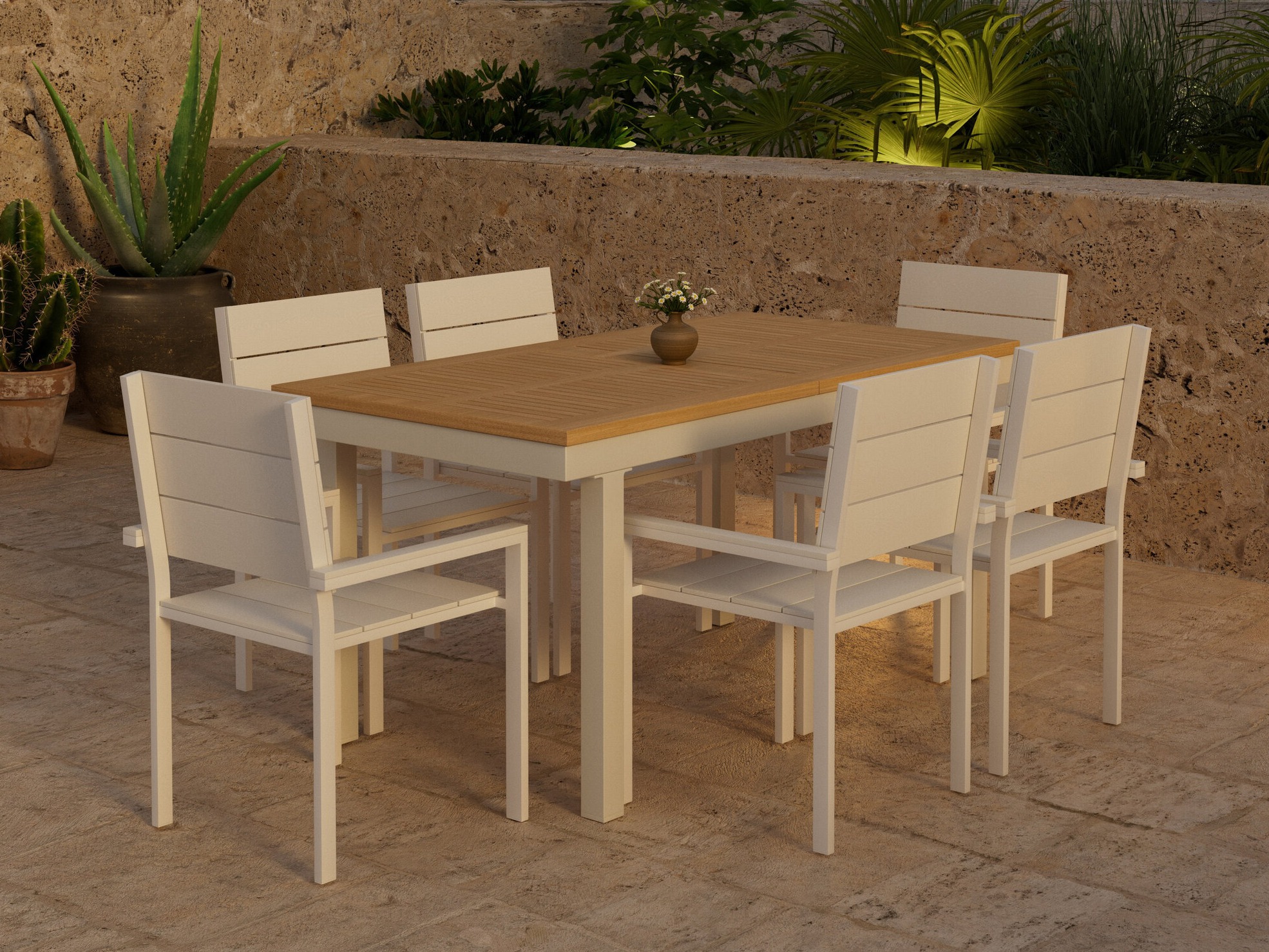 Tavolo e sedie set Dallas 5309