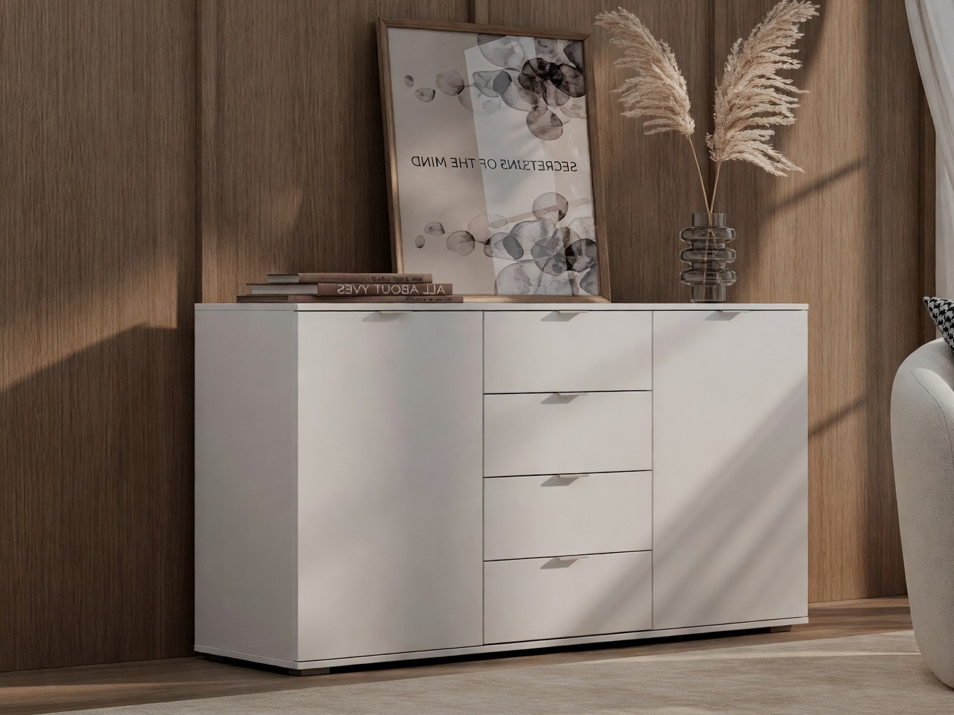 Cassettiera Bristol 240 (Bianco)