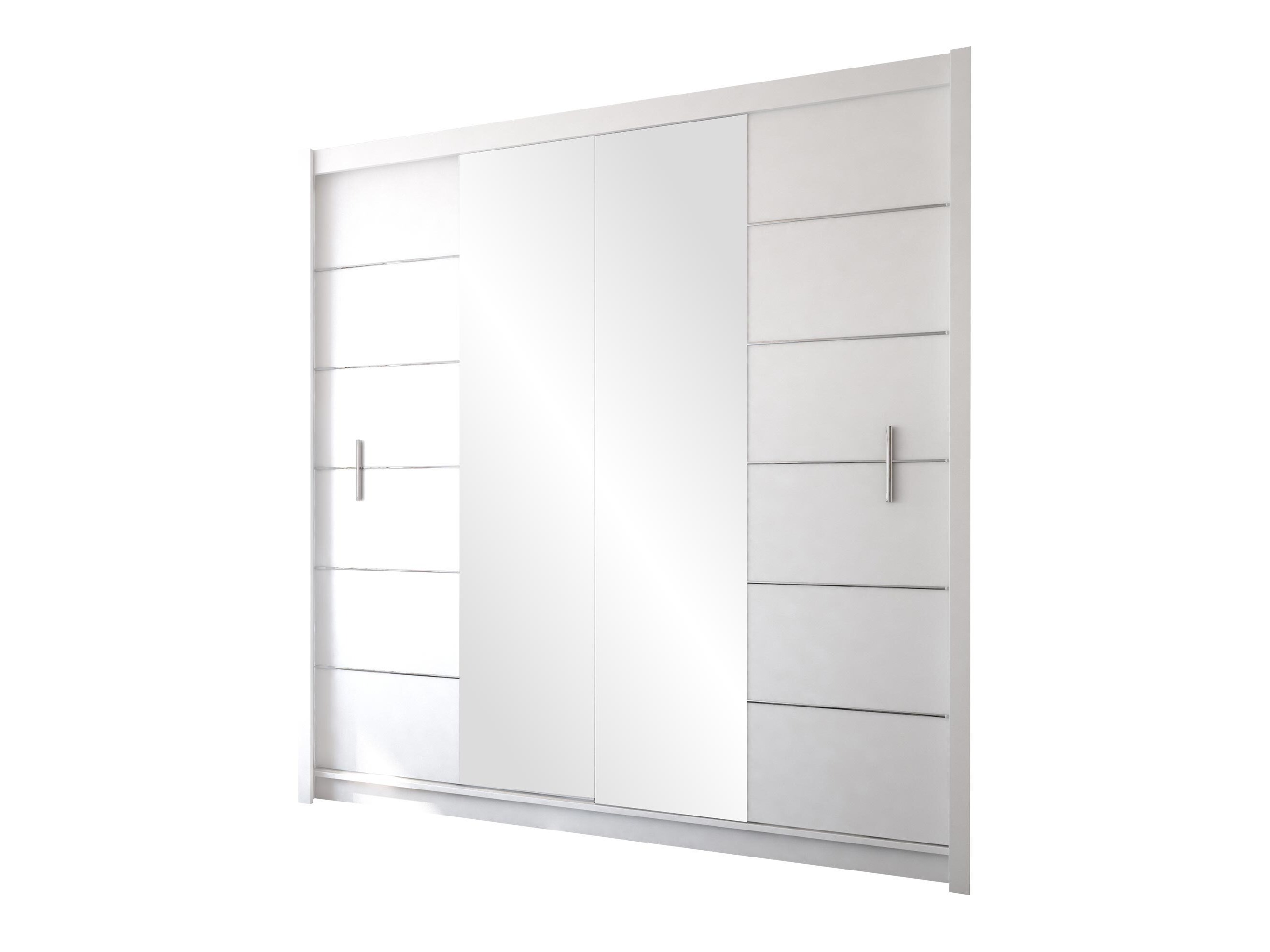 Armadio Honolulu 193 (Bianco + specchio)
