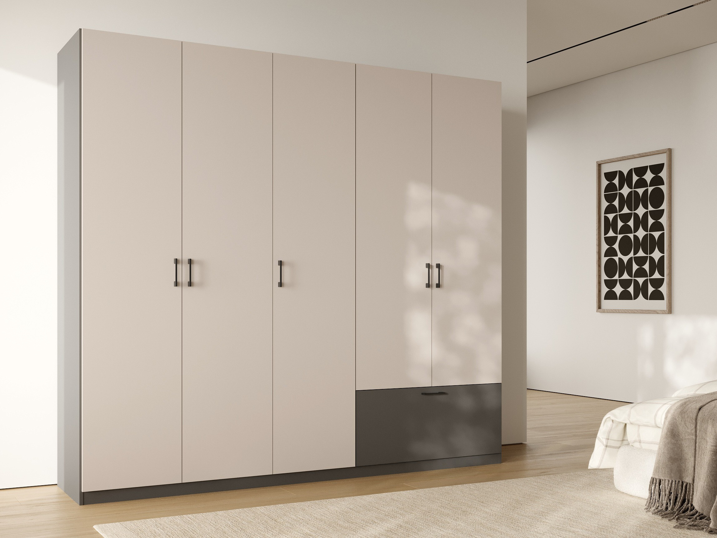 Armadio Bristol 249 (Antracite + Cachemire)