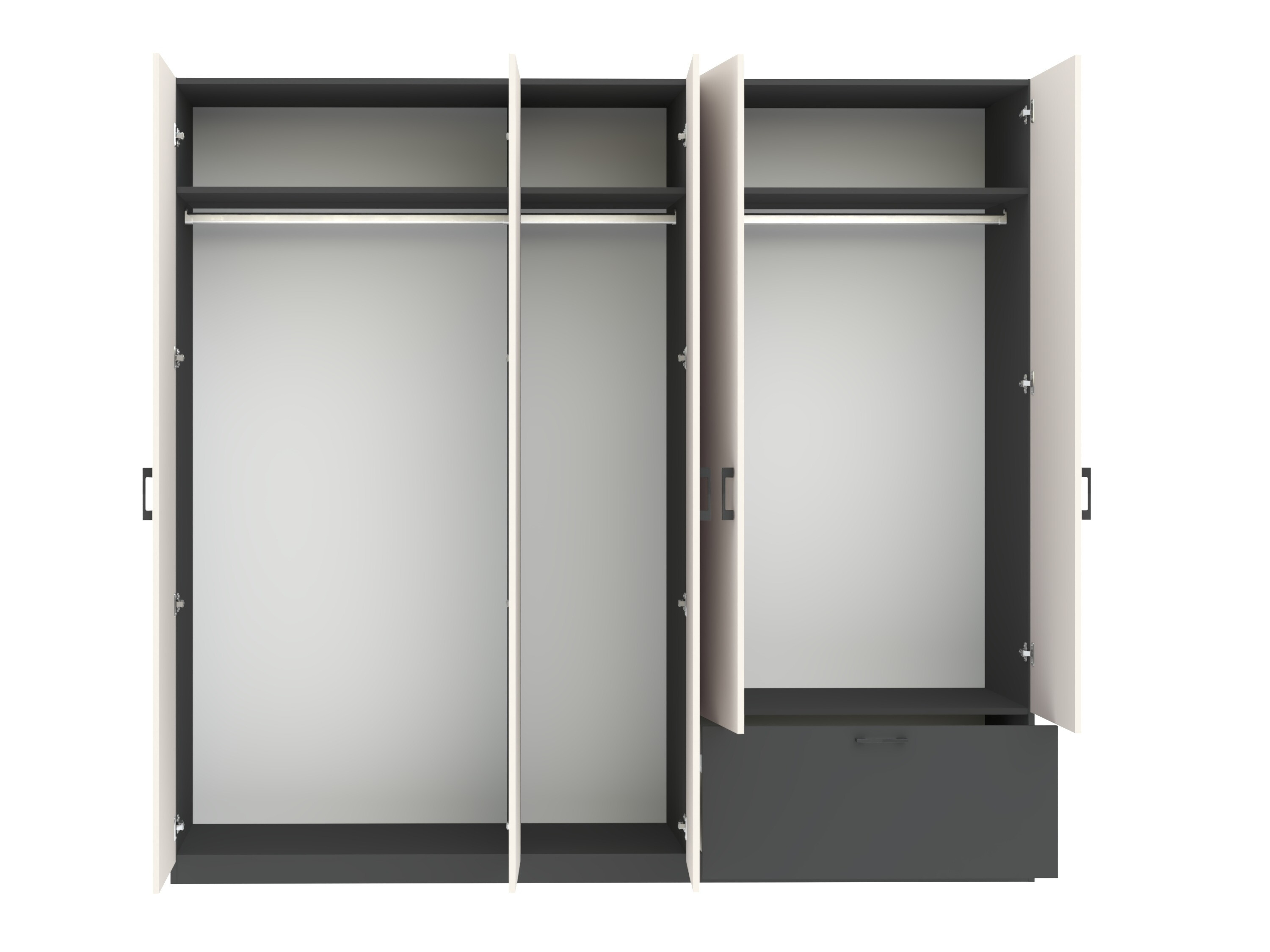 Armadio Bristol 249 (Antracite + Cachemire)