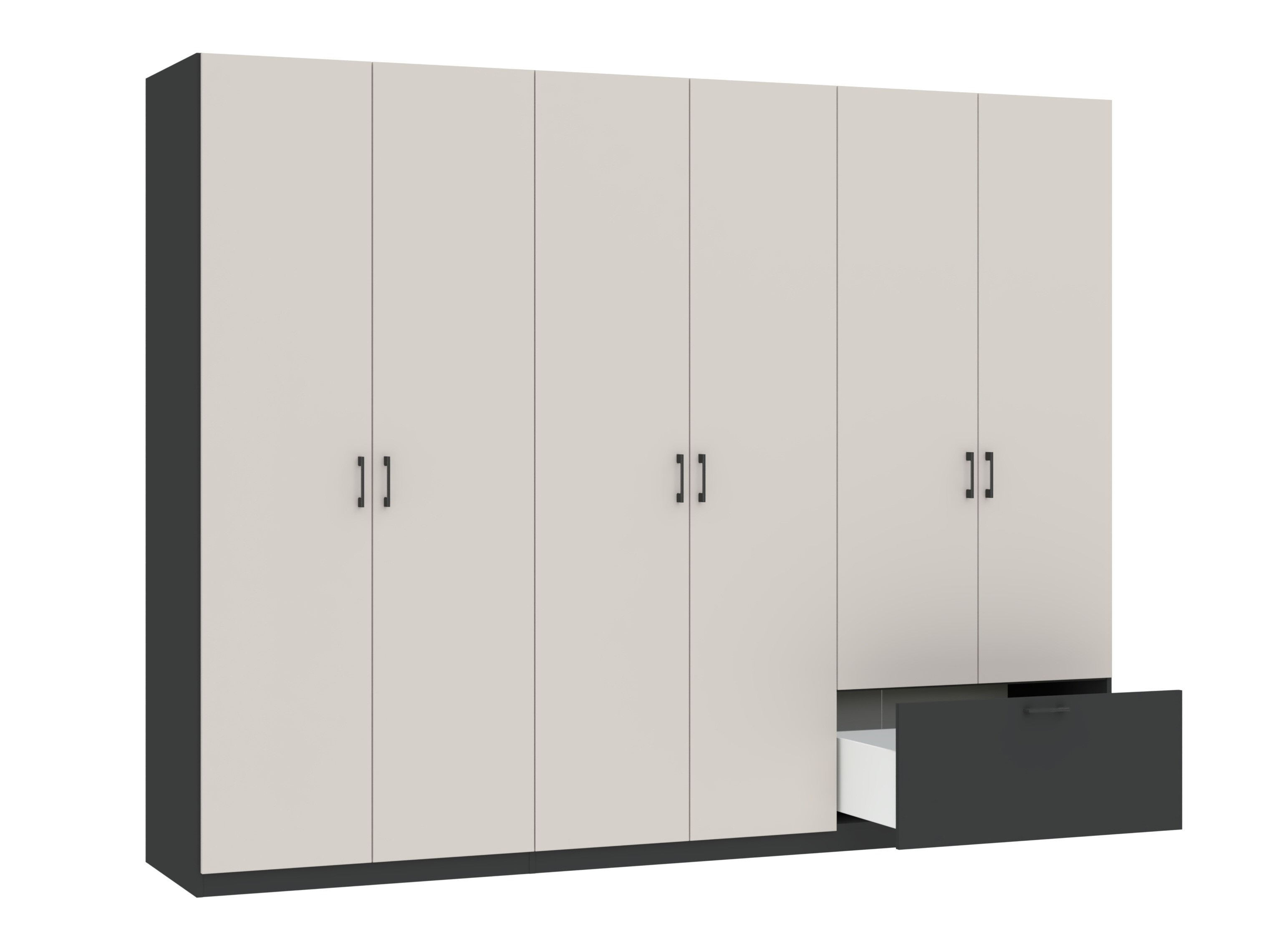 Armadio Bristol 250 (Antracite + Cachemire)