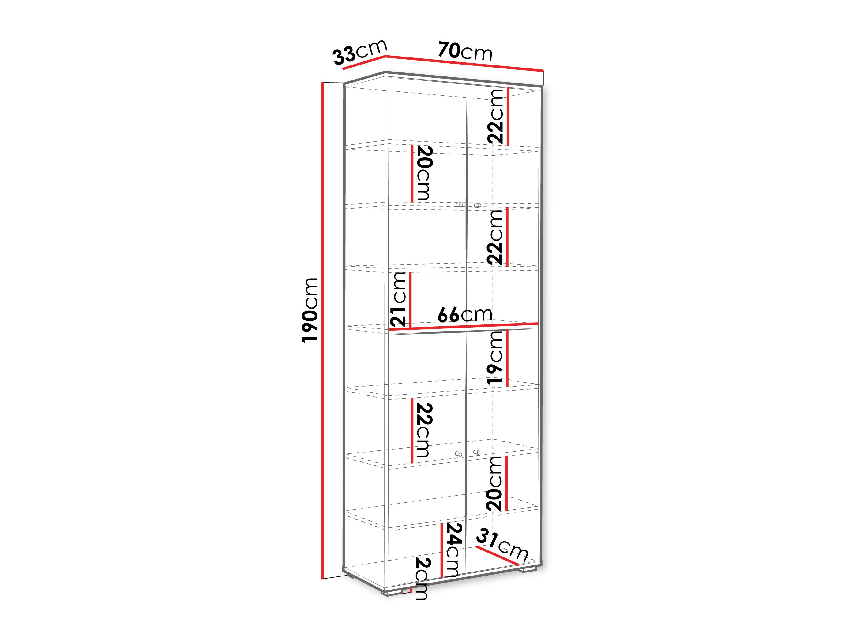 Scaffale Sarasota 197 (Bianco)