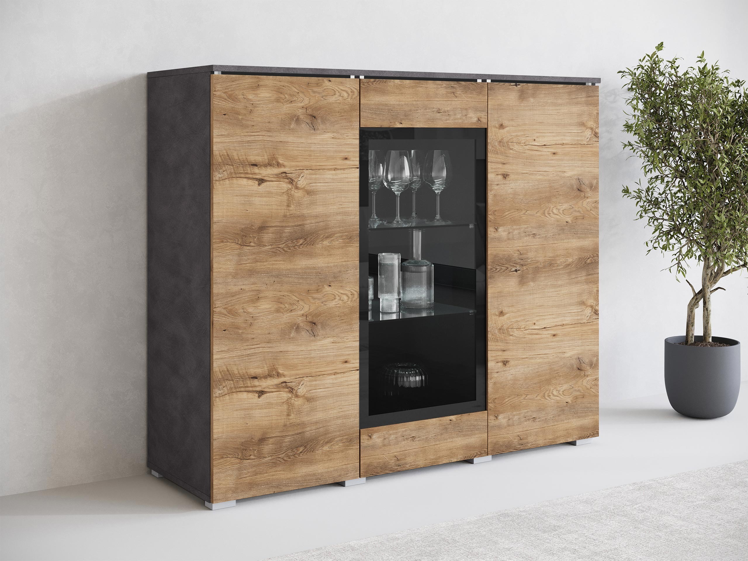 Madia Mirfivo 103 (Matera grigio + Castagna)