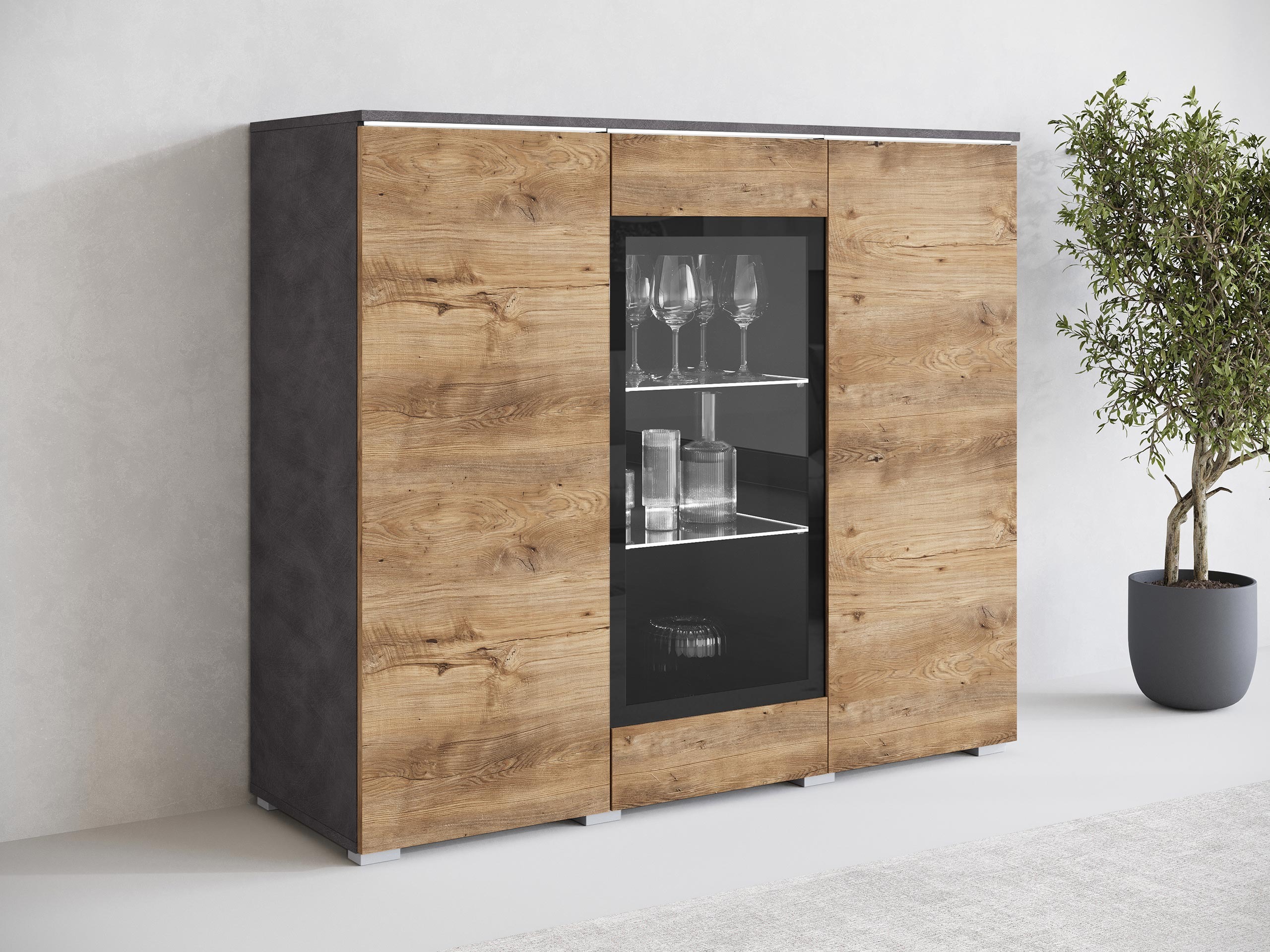 Madia Mirfivo 103 (Matera grigio + Castagna)